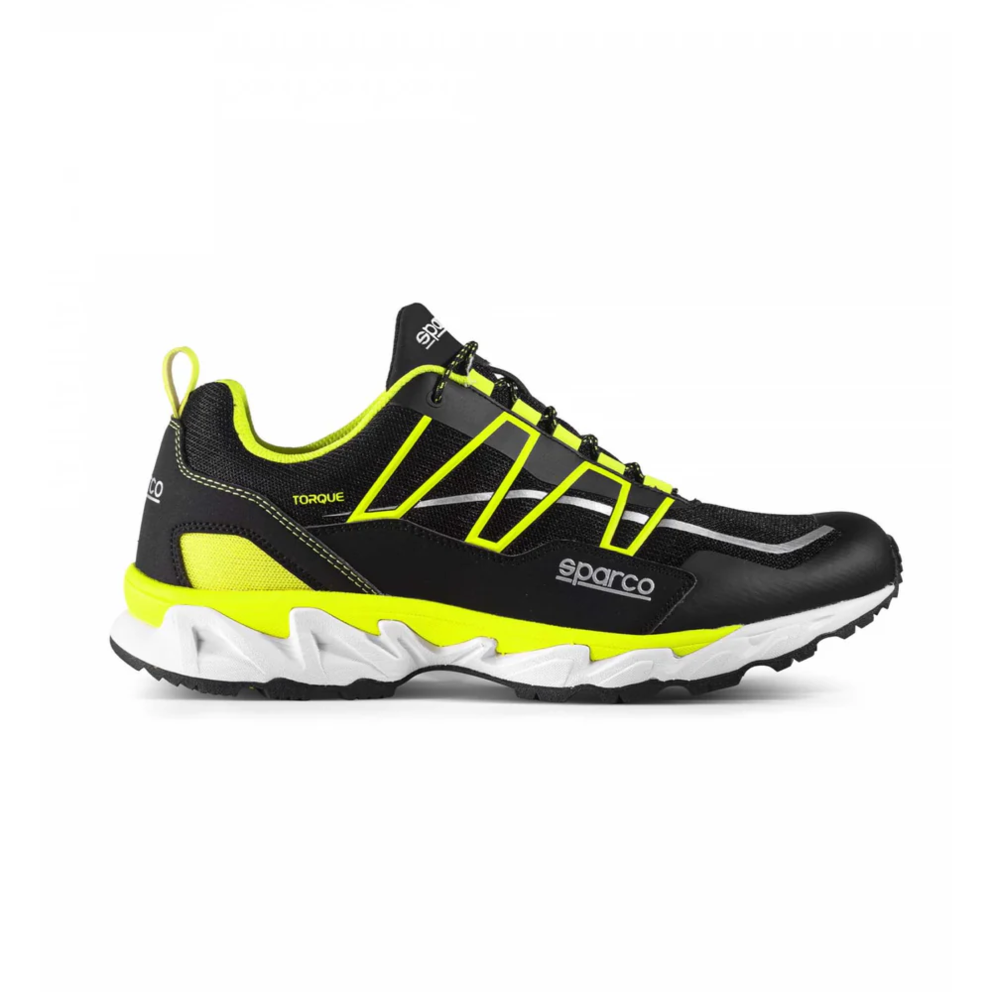 The black and yellow Sparco Torque Street Shoes.