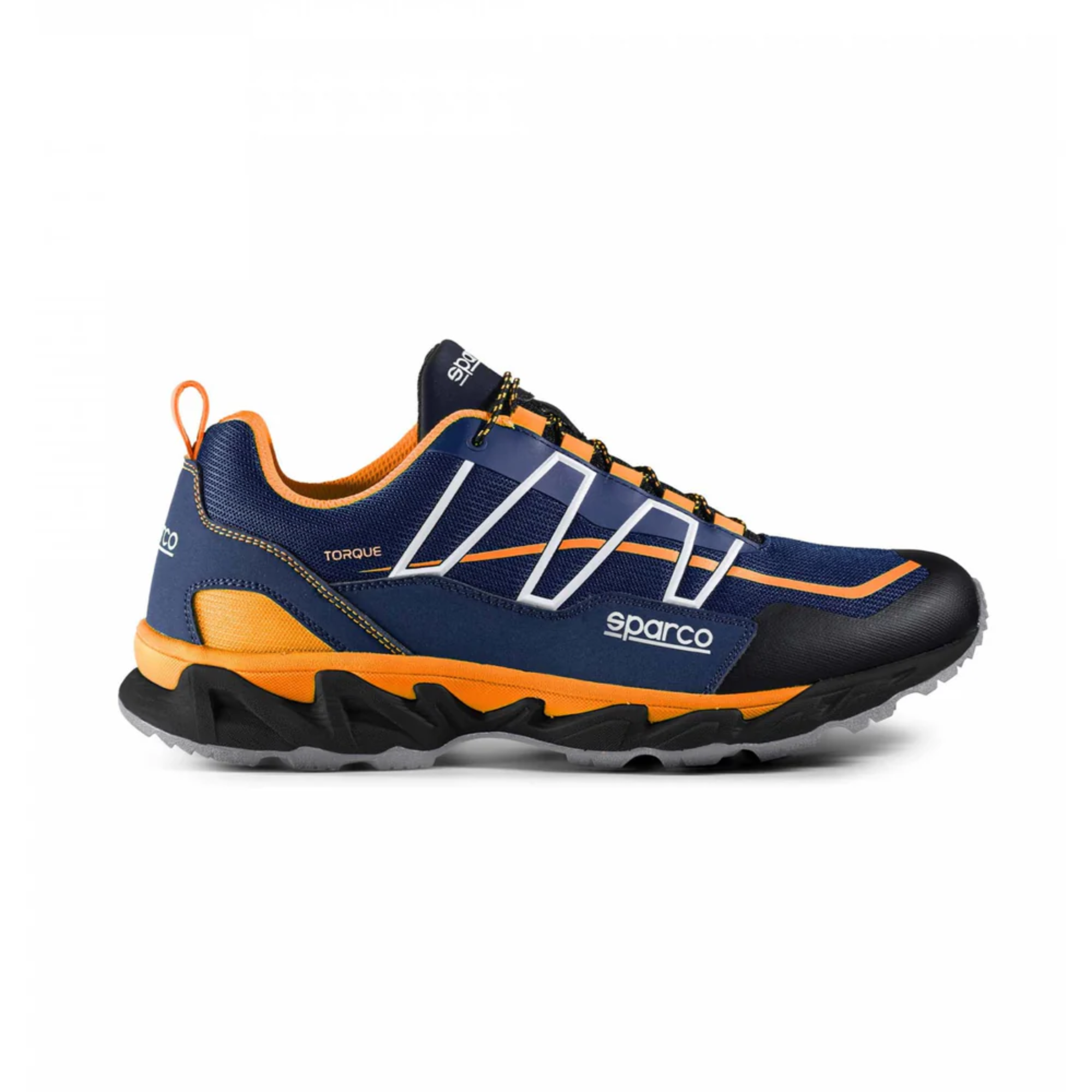 The navy and orange Sparco Torque Street Shoes.