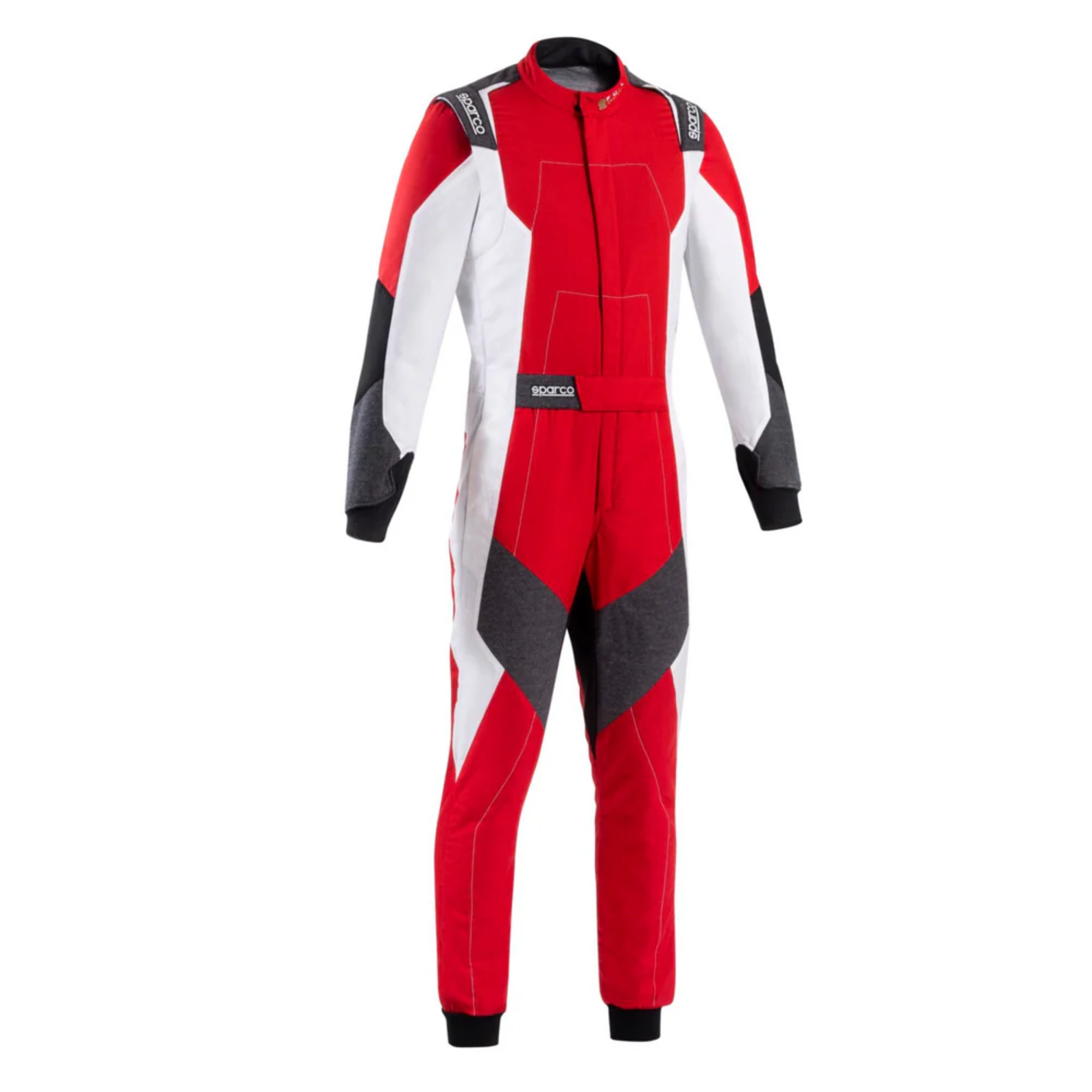 The red and white Sparco X-Light Full Efficiency Racing Suit from Sparco.