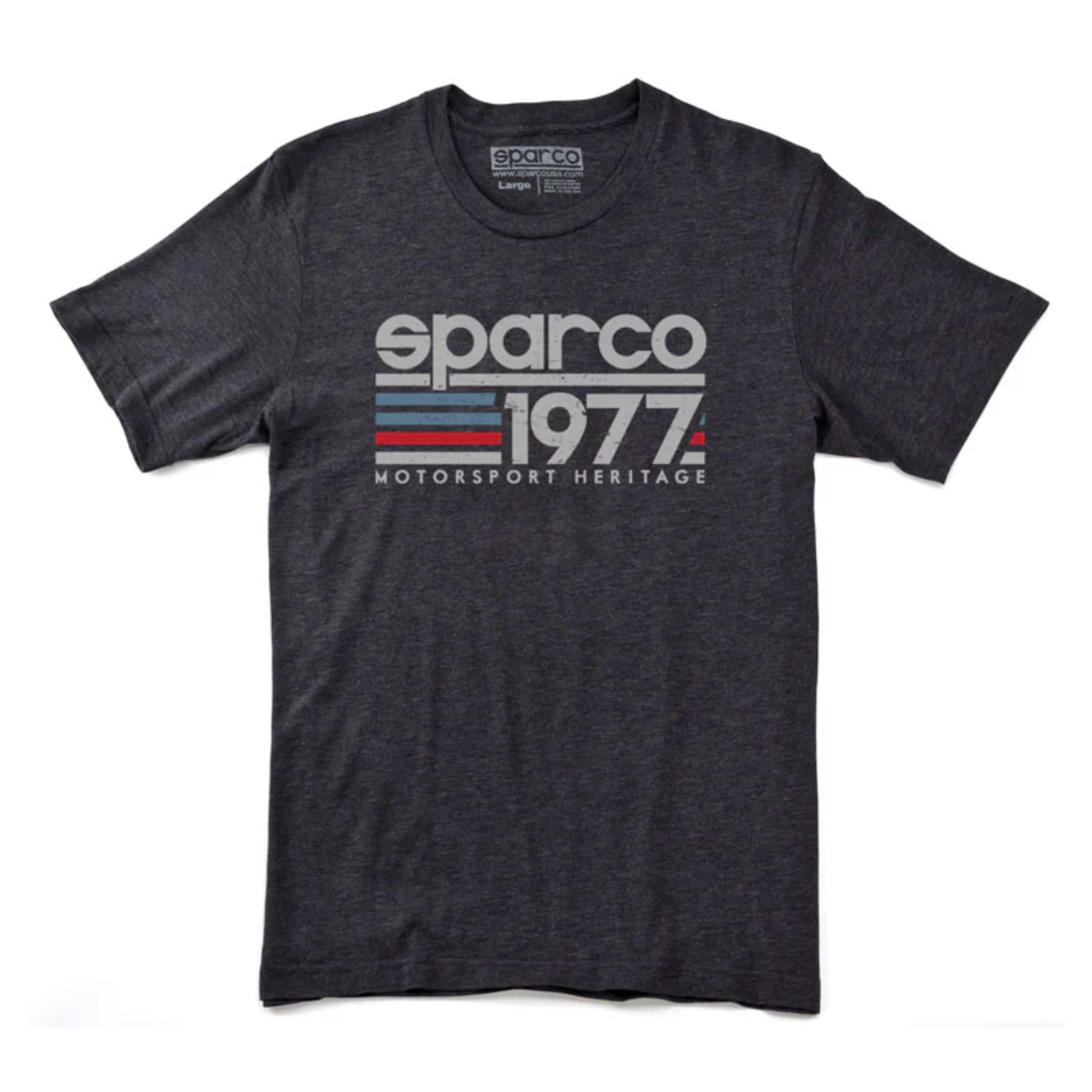 The charcoal Sparco Vintage 77 T-Shirt from Sparco.