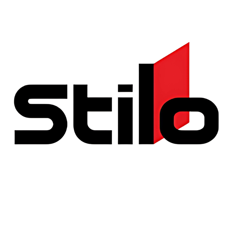 The Stilo logo on a white background on the VTD Racing brands page.