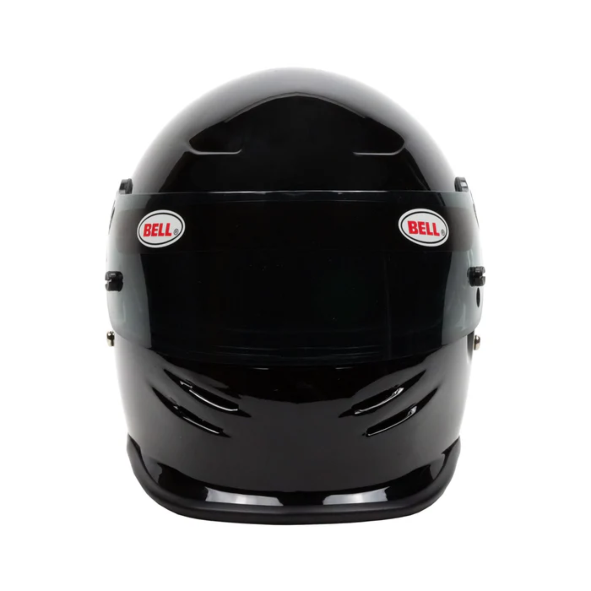 The gloss black Bell K.1 Signature Mini Helmet from Bell from the front.