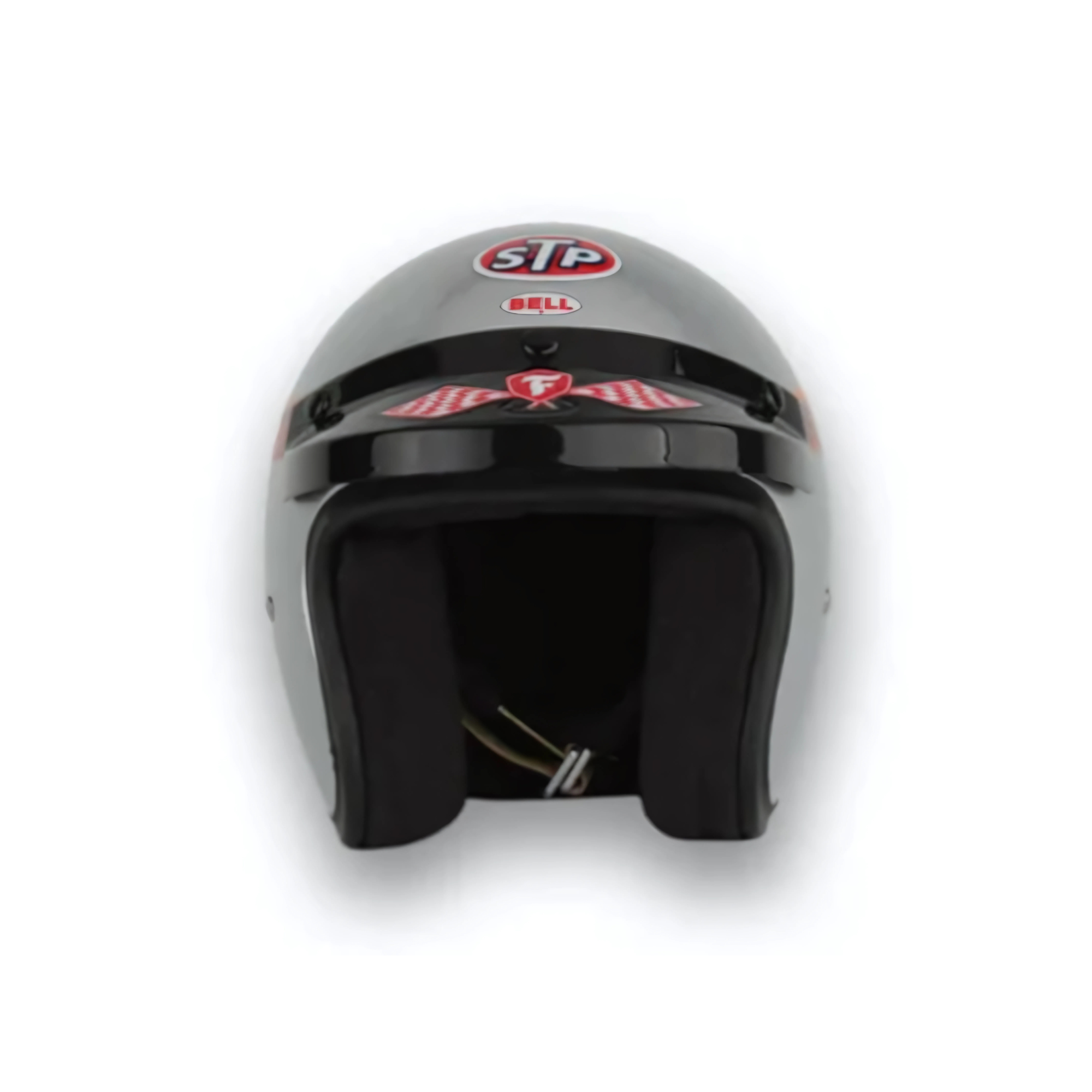 The front of the Mario Andretti 1969 Mini Bell Helmet from Bell.