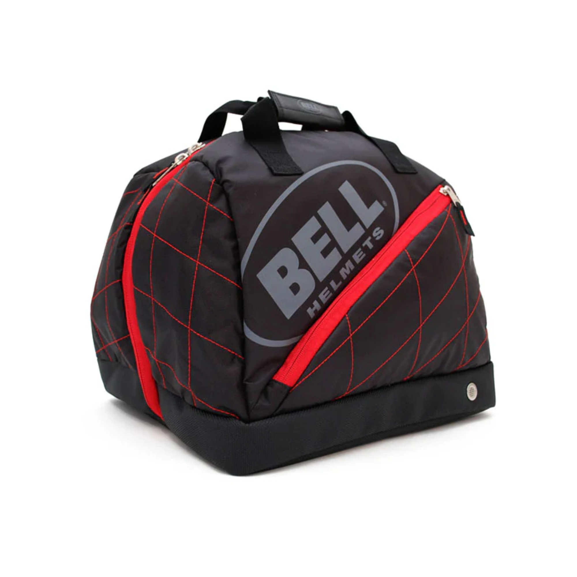 The black, red and gray Bell Victory R.1 Helmet Bag from Bell, designed to hold motorsports helmets.