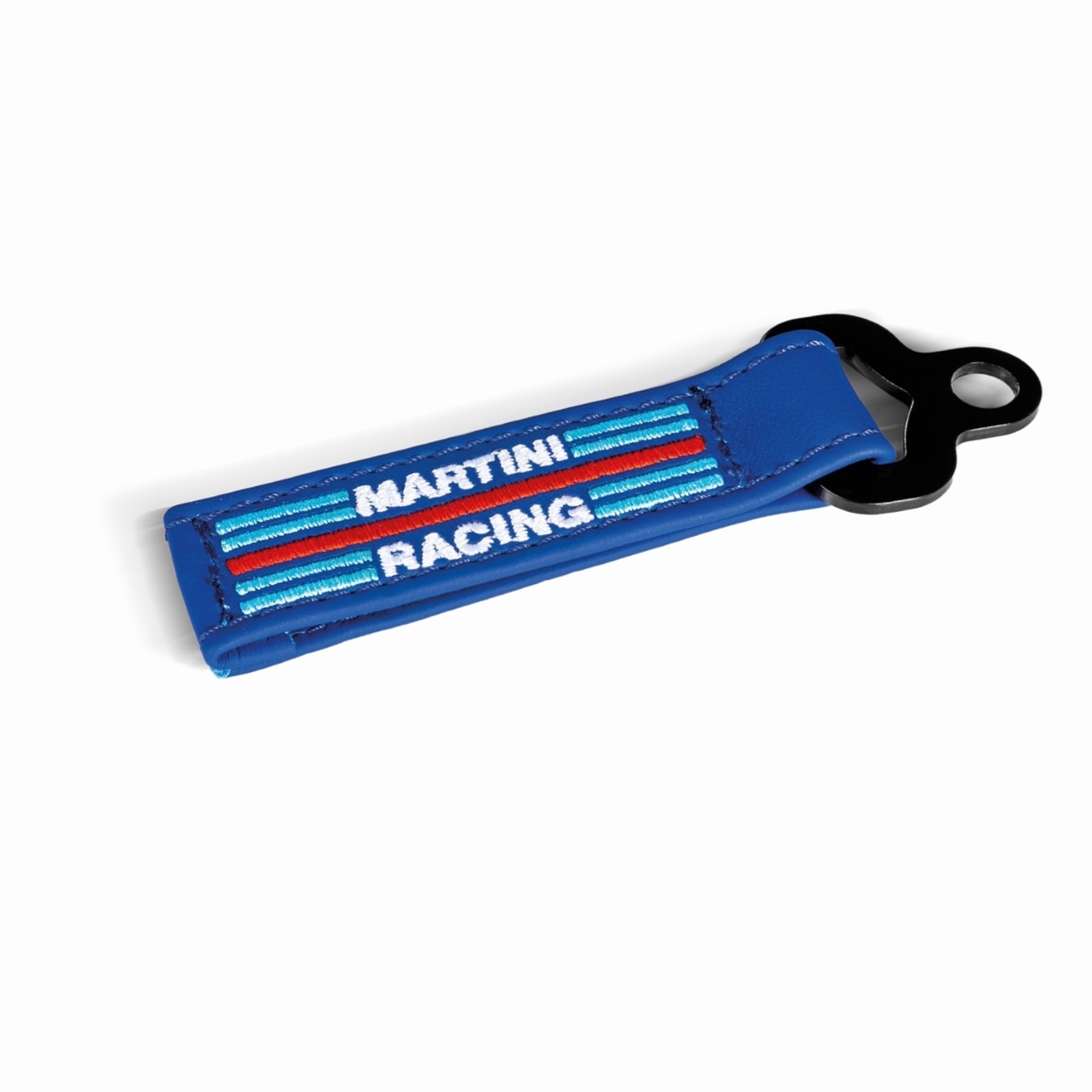 The blue Sparco Martini Racing Leather Keychain from Sparco.