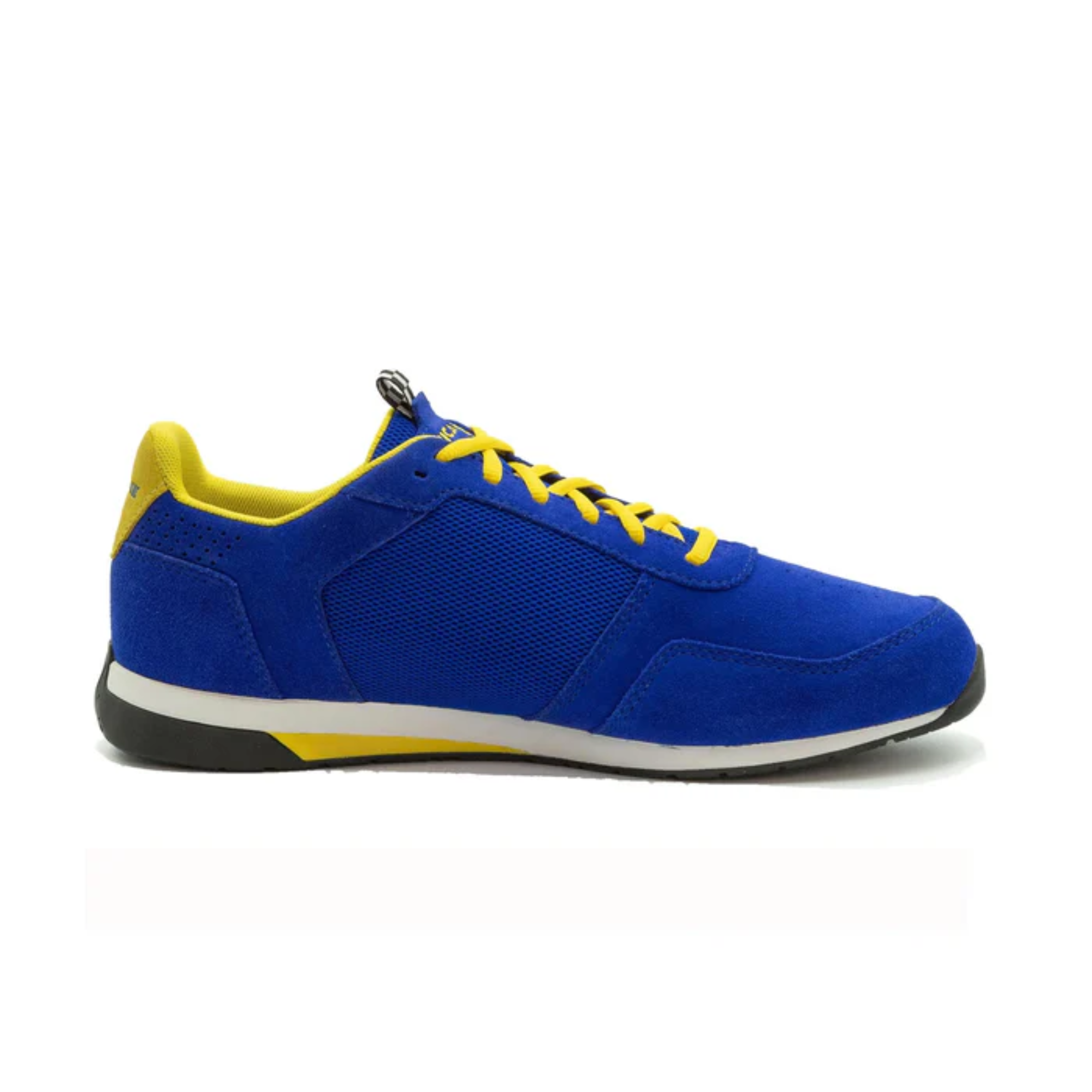 The blue Chicane Sebring Shoes from Chicane with yellow accents from the alternate side.