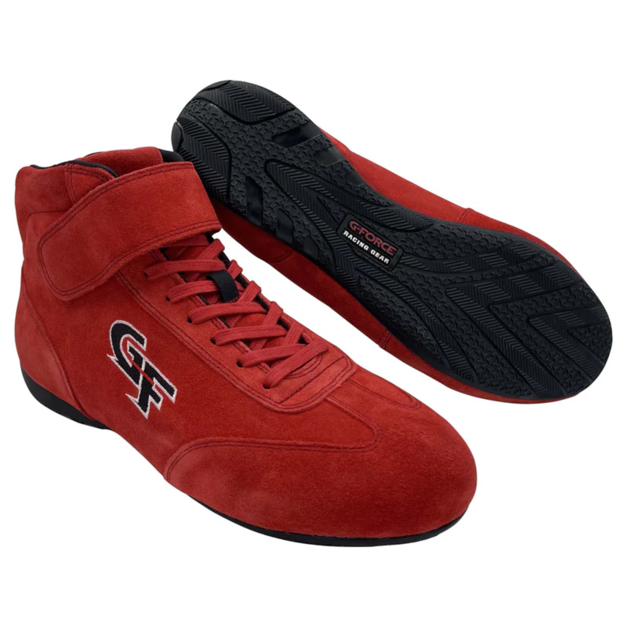 The red G-Force G35 Racing Shoes from G-Force. Available in various sizes.