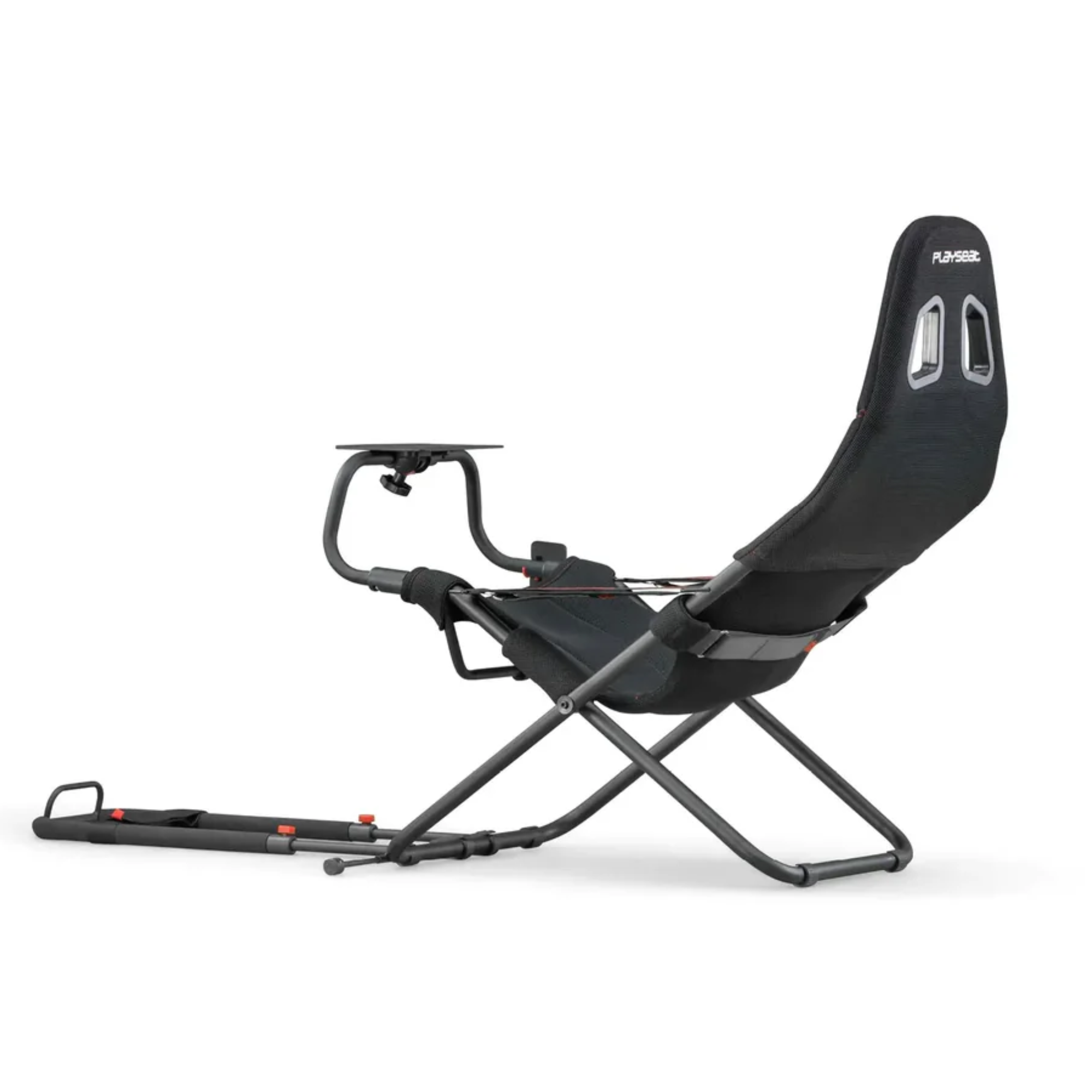 The Playseat Challenge Black ActiFit from Playseat from the back at an angle.