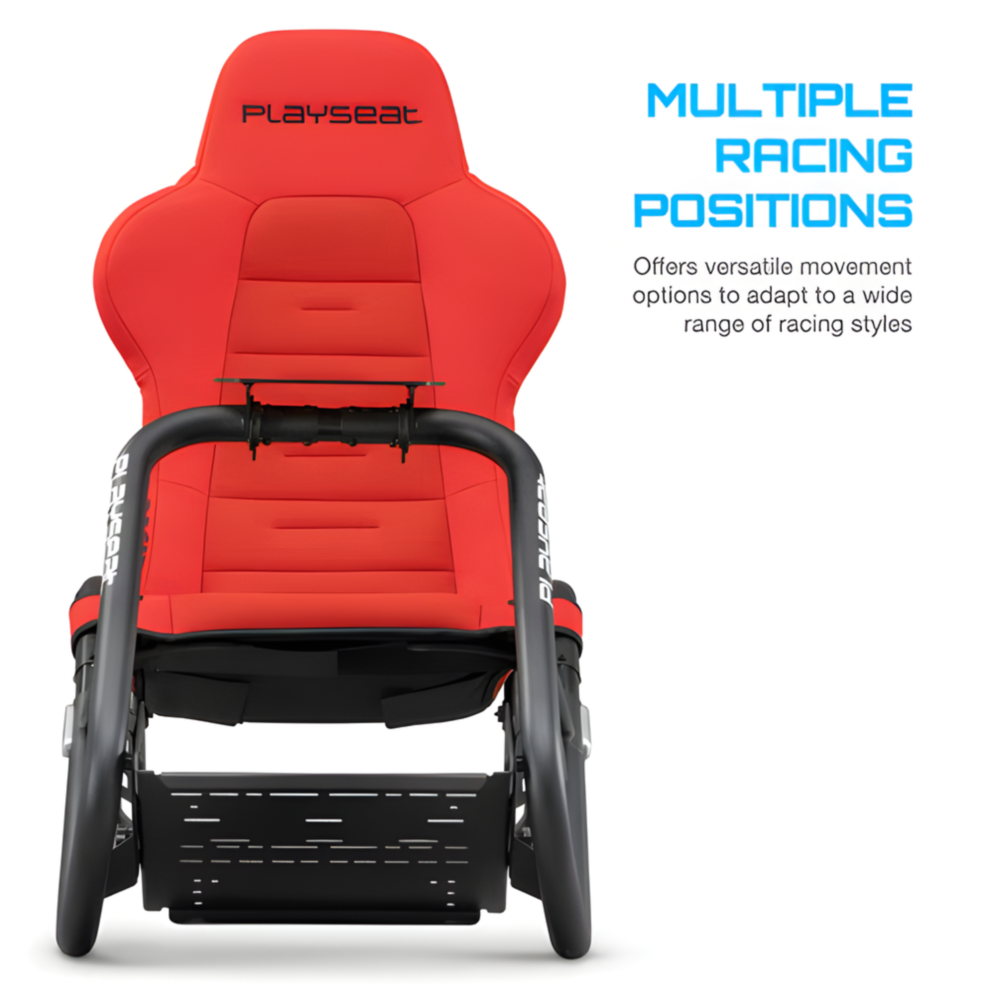 The red Playseat Trophy from Playseat highlighting the multiple racing positions with more information.