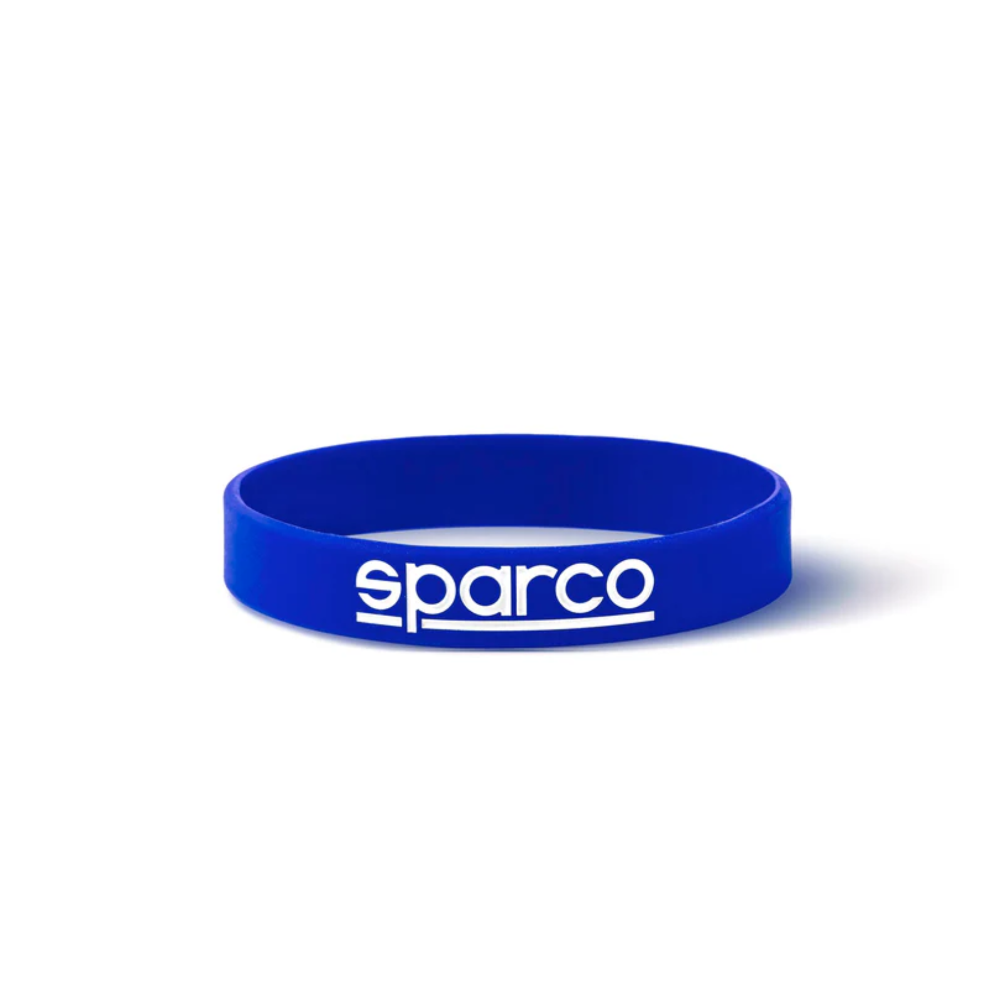 The blue Sparco Bracelet silicone wristband from Sparco.