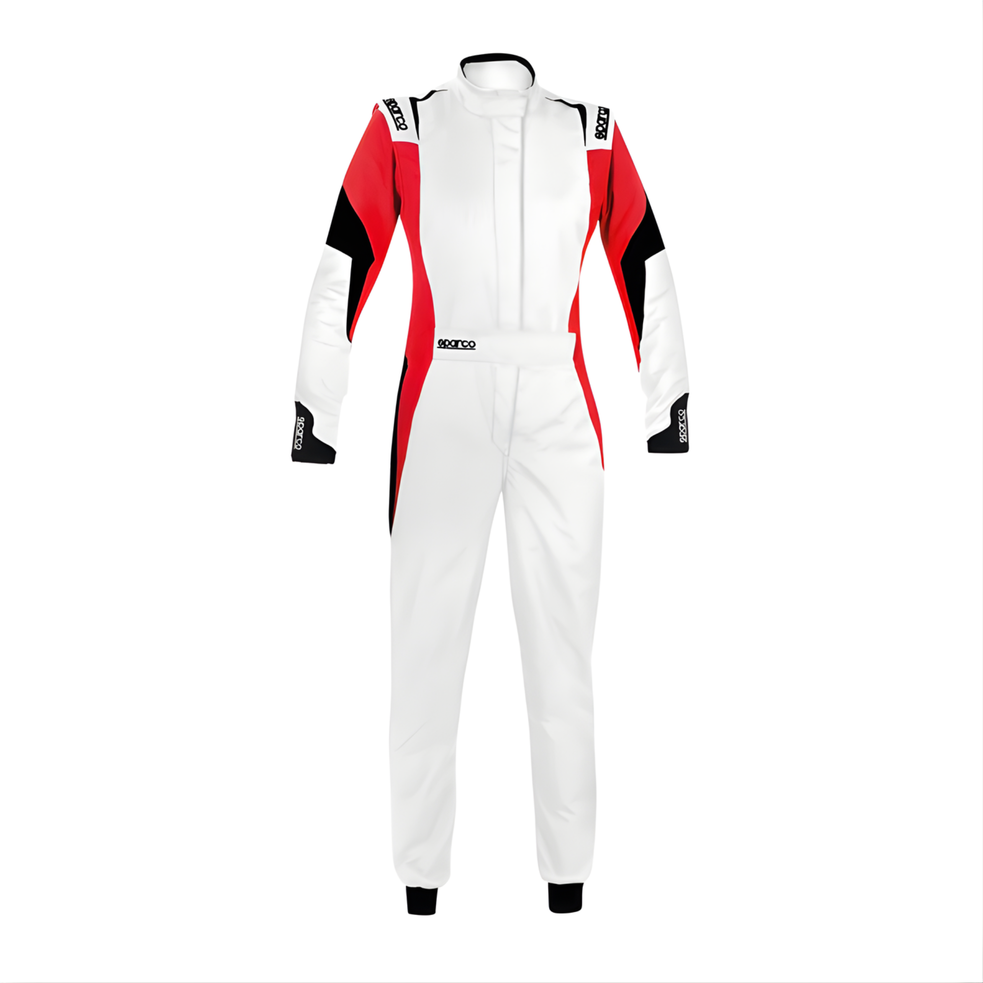 The white, red and black Sparco Competition Ladies Racing Suit from Sparco.