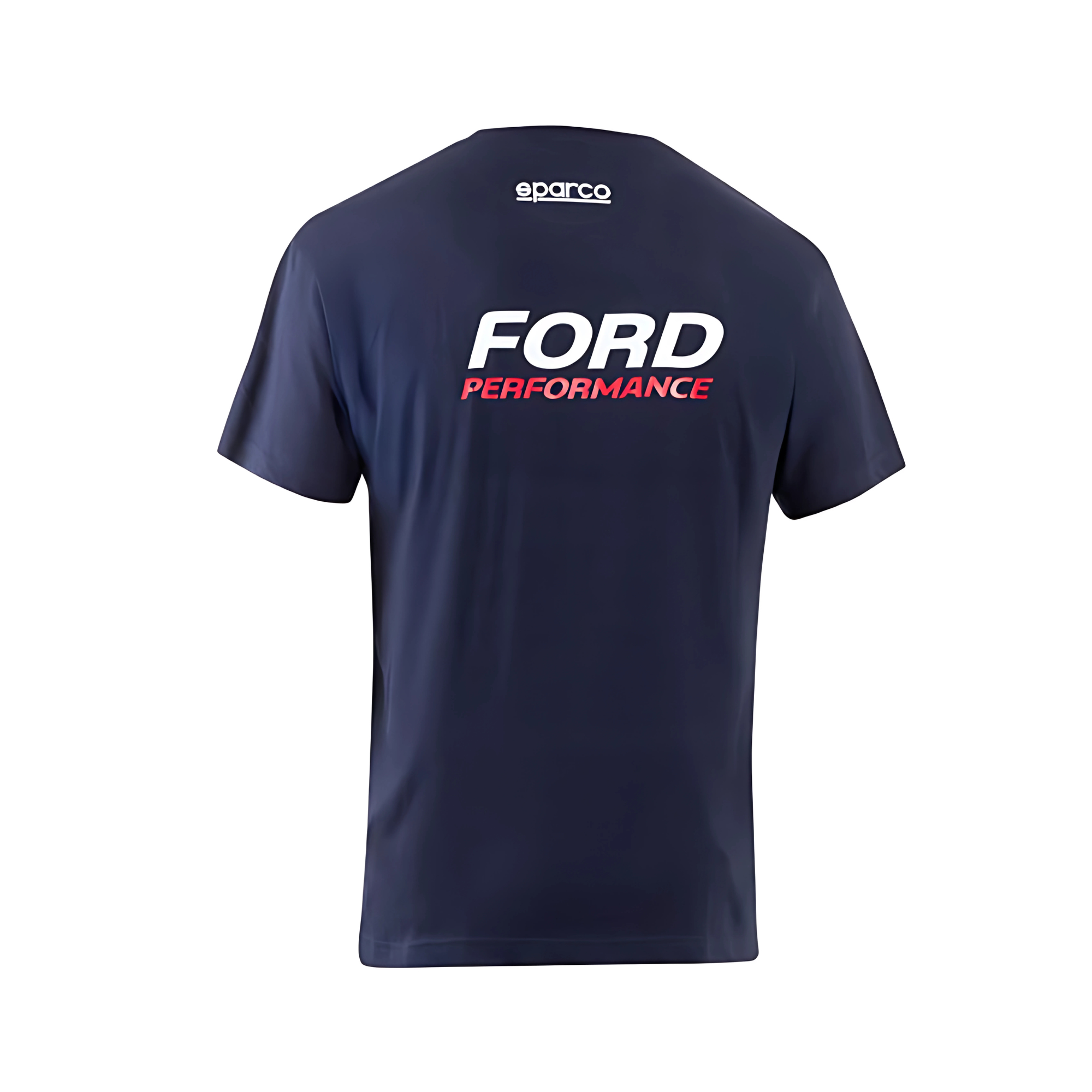 The navy Sparco Ford Performance T-Shirt from Sparco from the back.