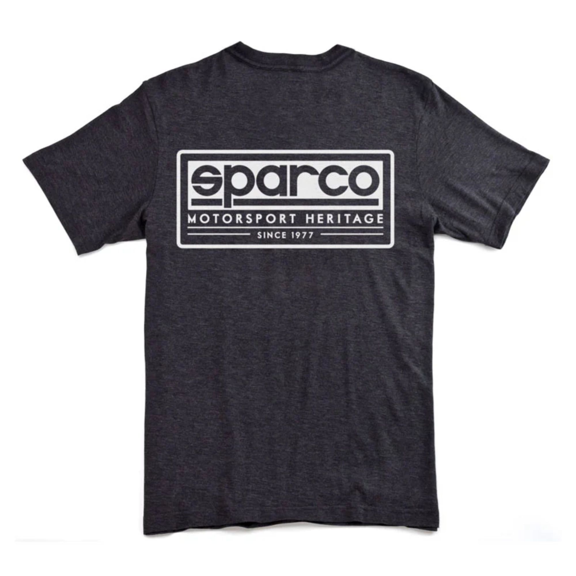 The charcoal Sparco Heritage V.2 T-Shirt from Sparco from the back.