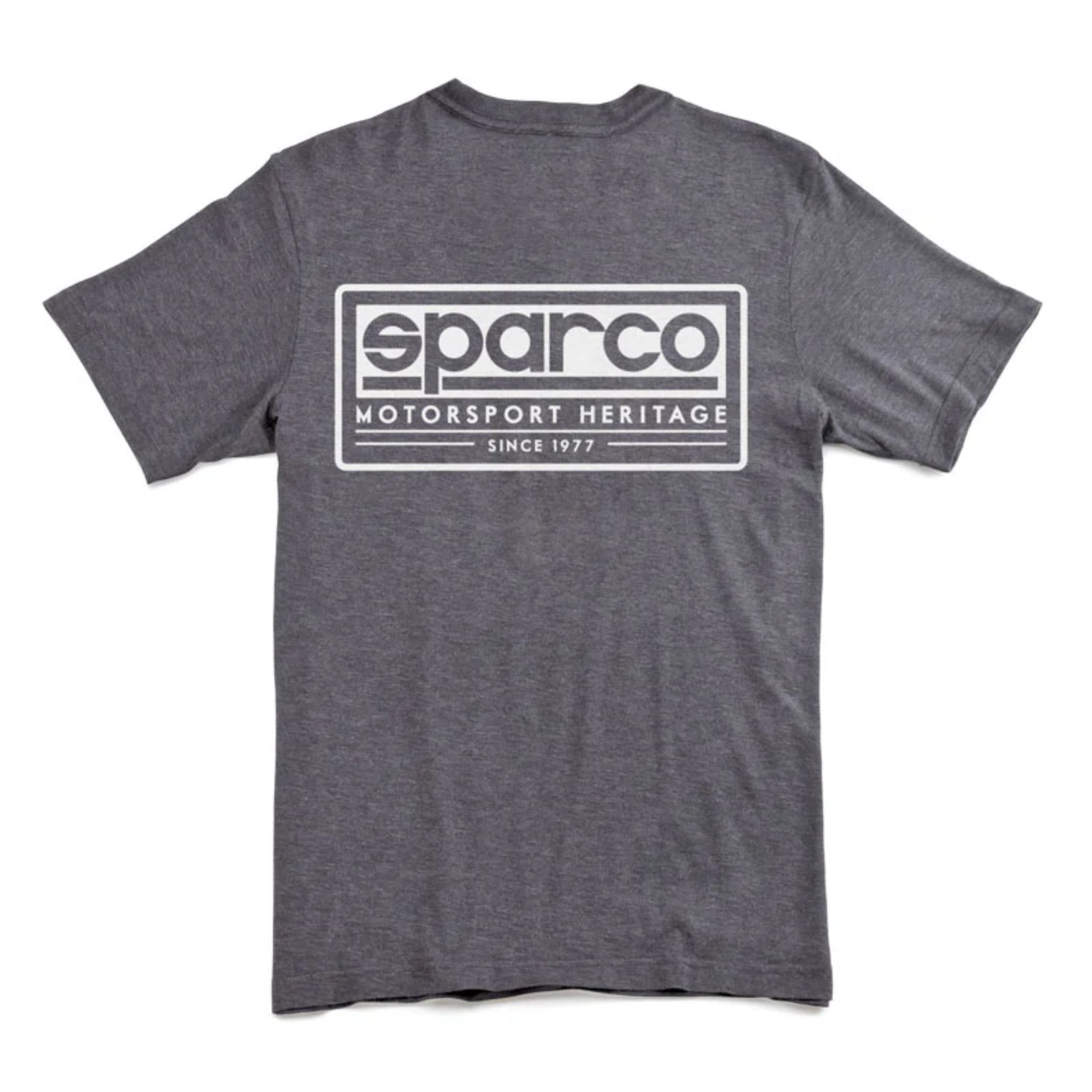 The gray Sparco Heritage V.2 T-Shirt from Sparco from the back.