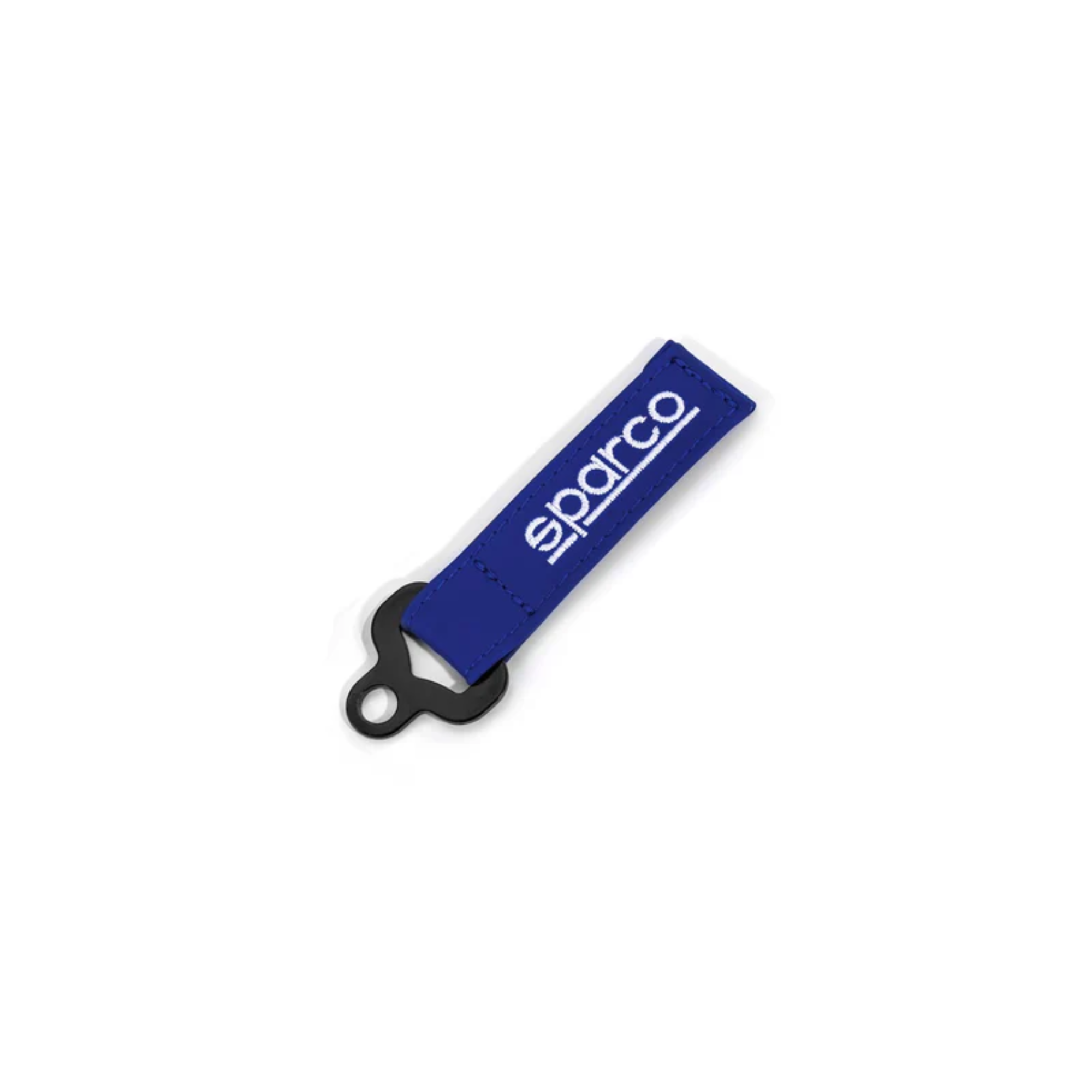 The blue Sparco Leather Keychain from Sparco.