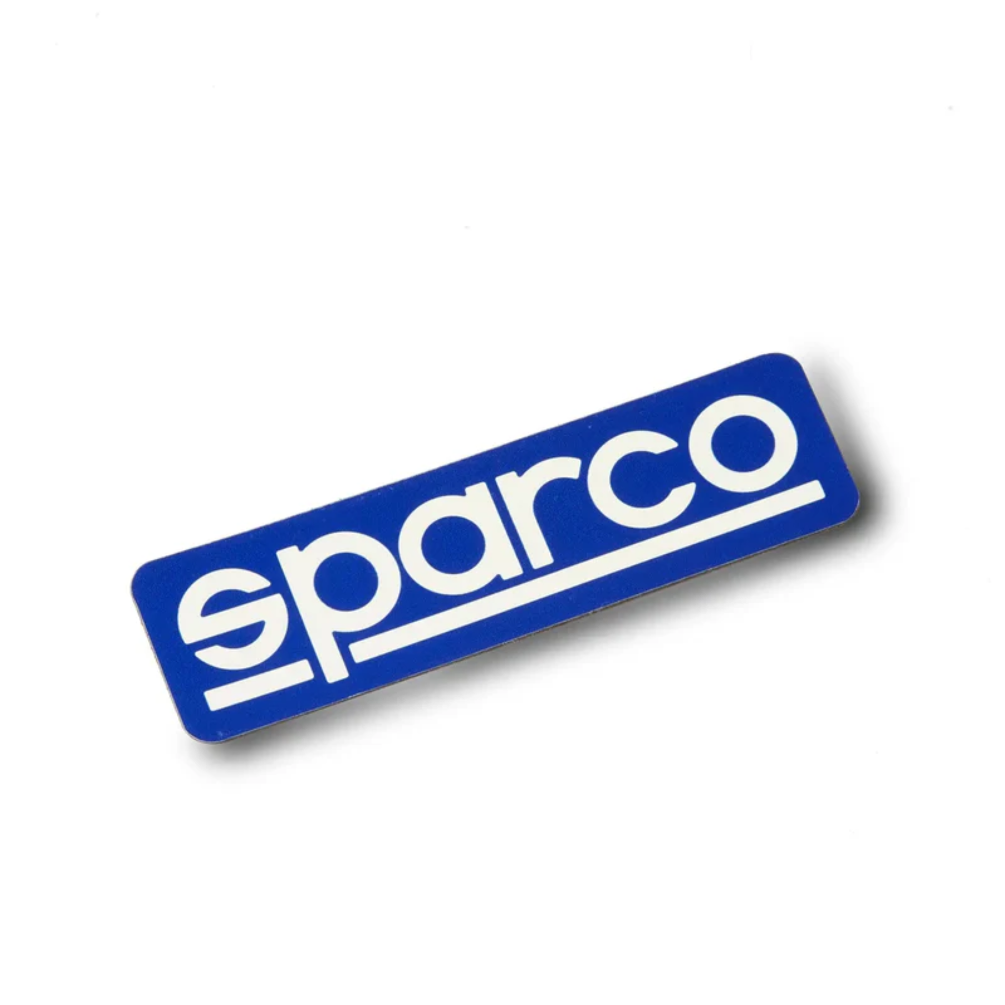 The blue and white Sparco Logo Magnet from Sparco.