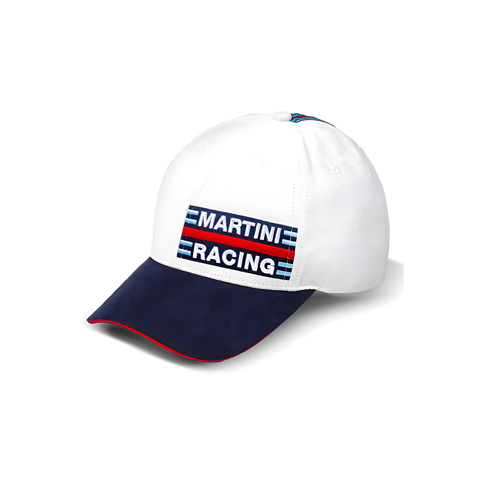 The white and navy Sparco Martini Racing Side-Logo Cap from Sparco.