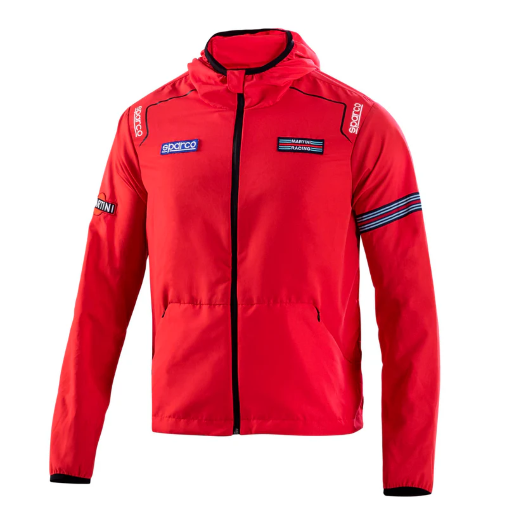The red Sparco Martini Racing Wind Stopper Jacket from Sparco.