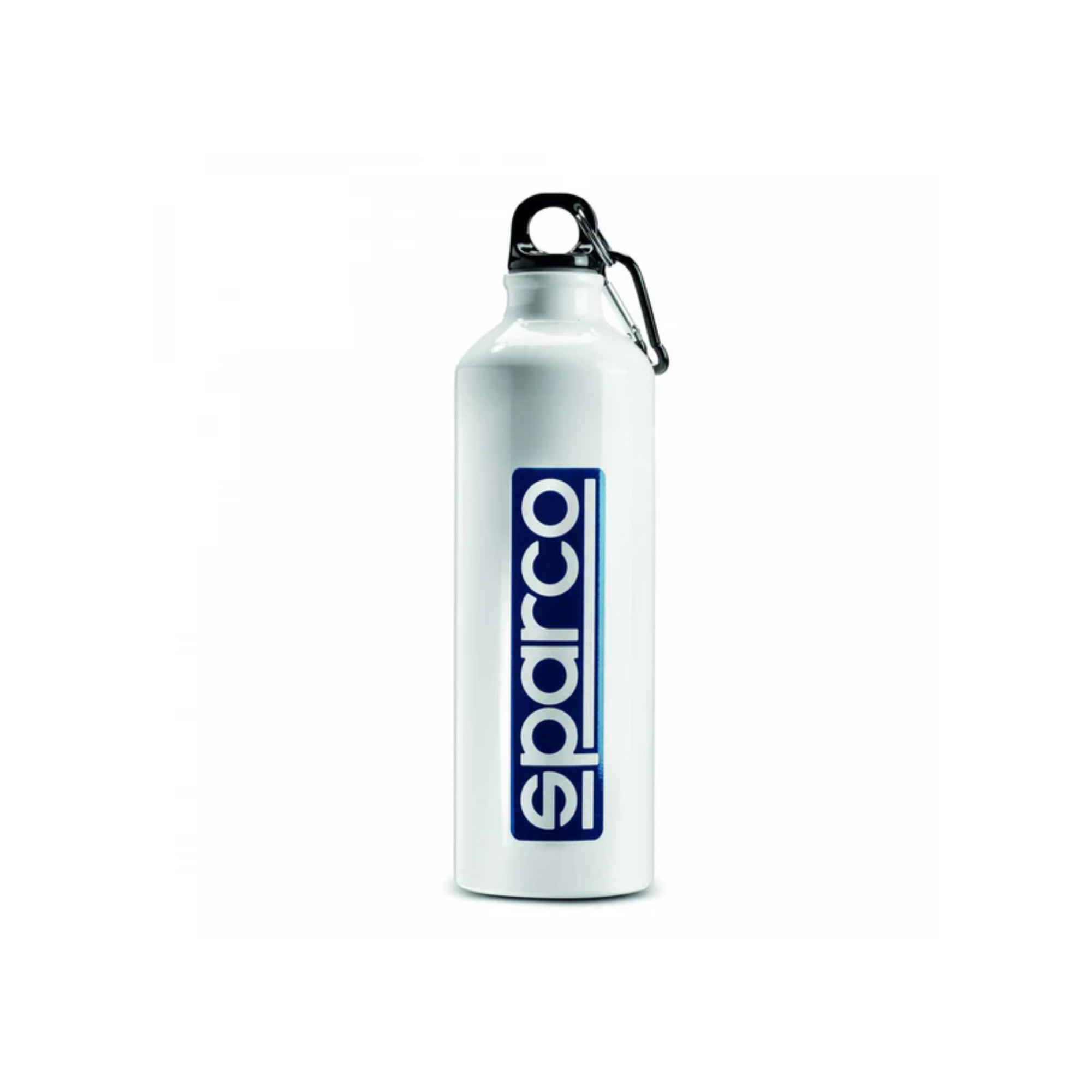 The back of the white Sparco Martini Water Bottle from Sparco.