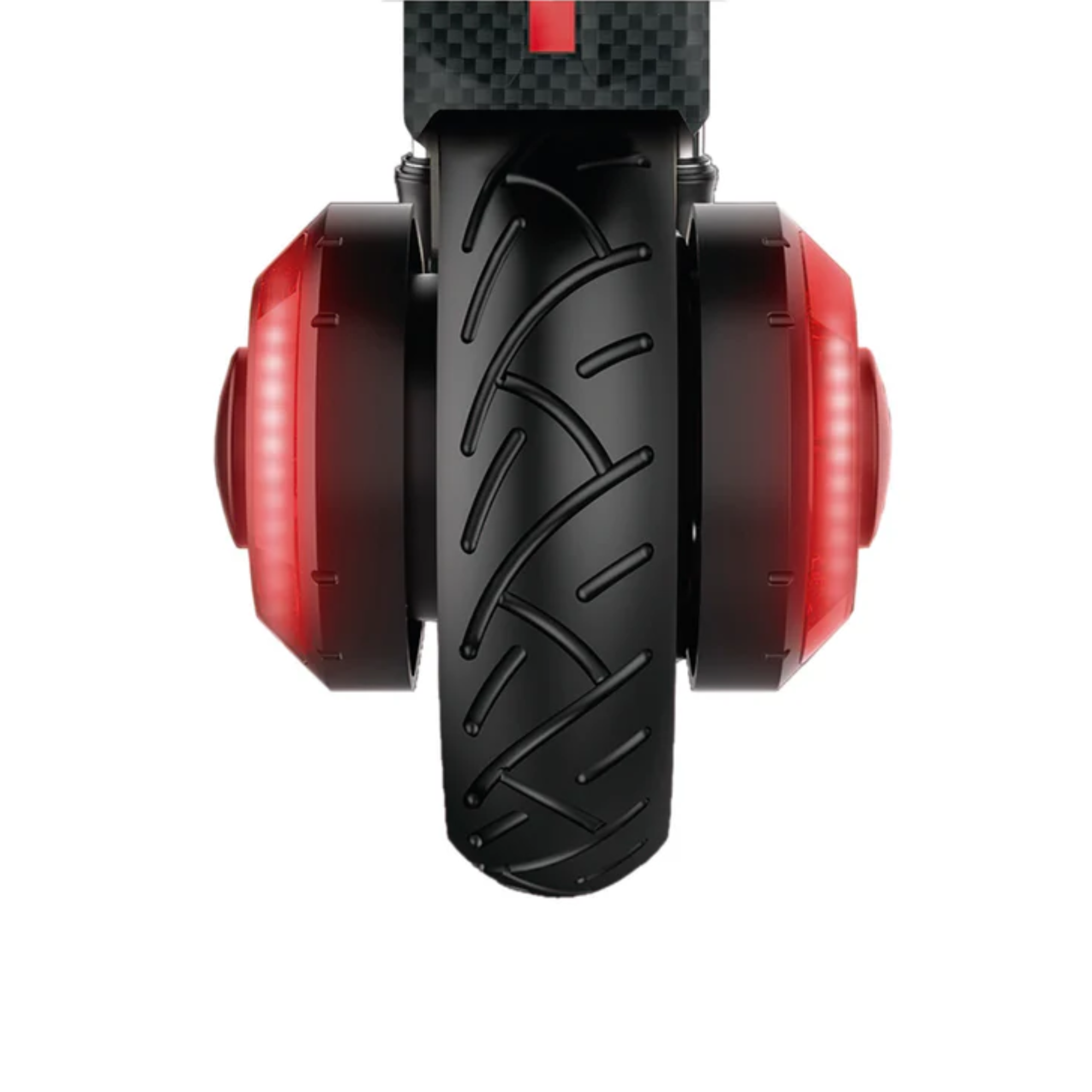 The Sparco Max S2 E Scooter from Sparco close up on the rear wheel and LED lighting. all-groups