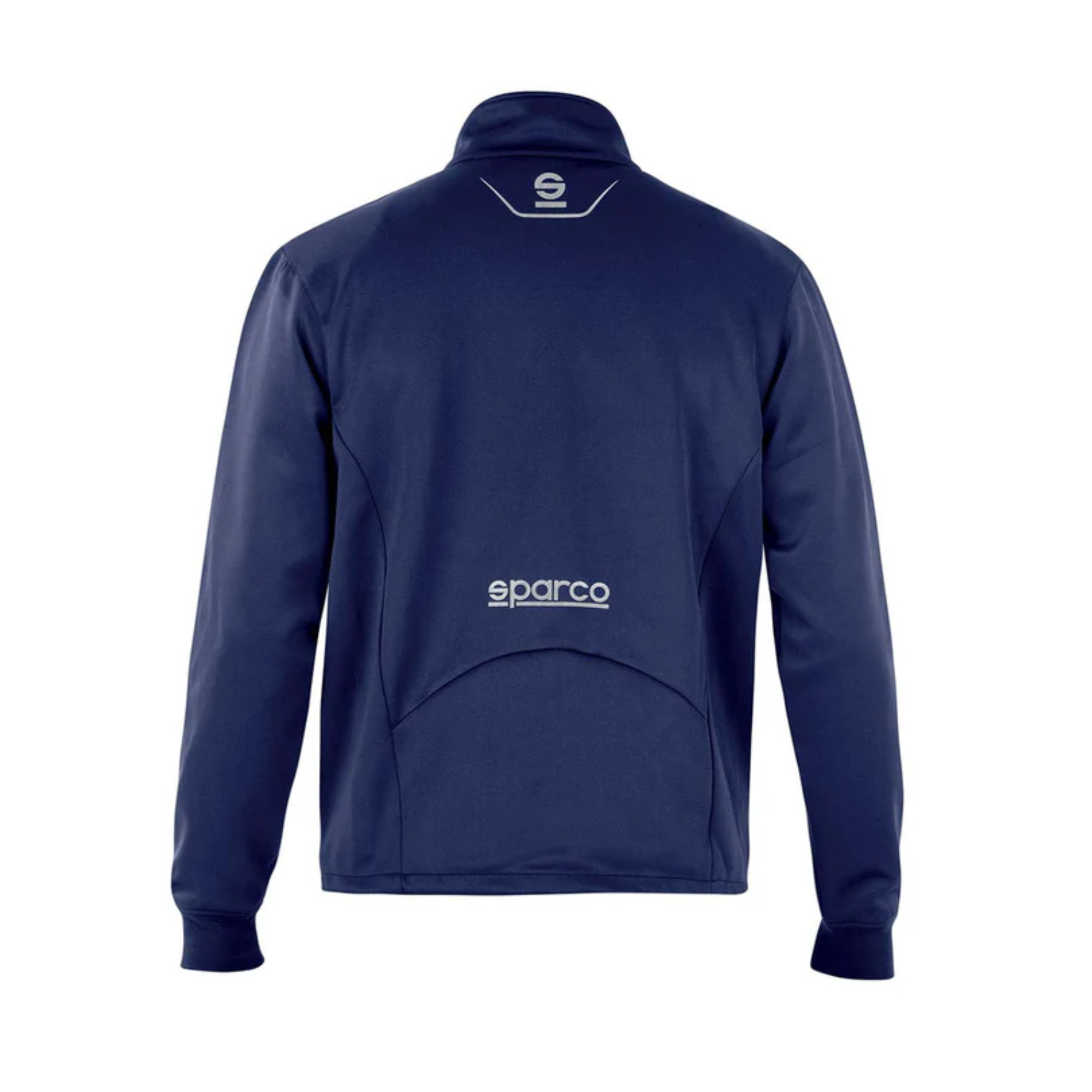 The back of the navy Sparco Phoenix Jacket from Sparco.