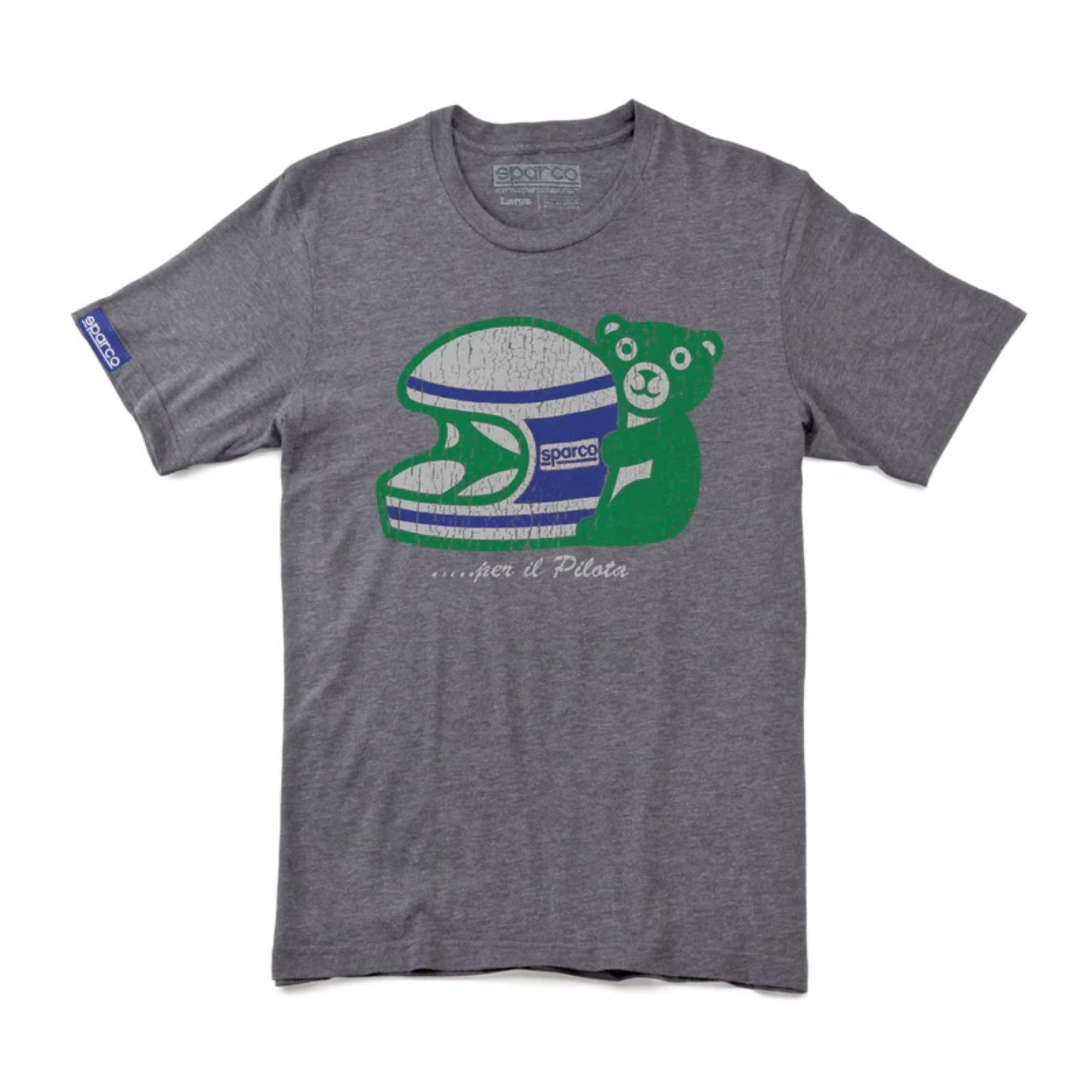 The gray Sparco Pilota T-Shirt from Sparco.