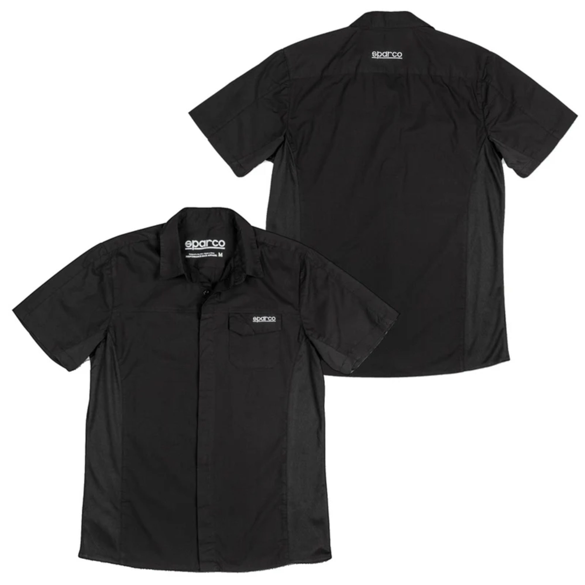 The black Sparco Pit Tech 2.0 Crew Shirt from Sparco.