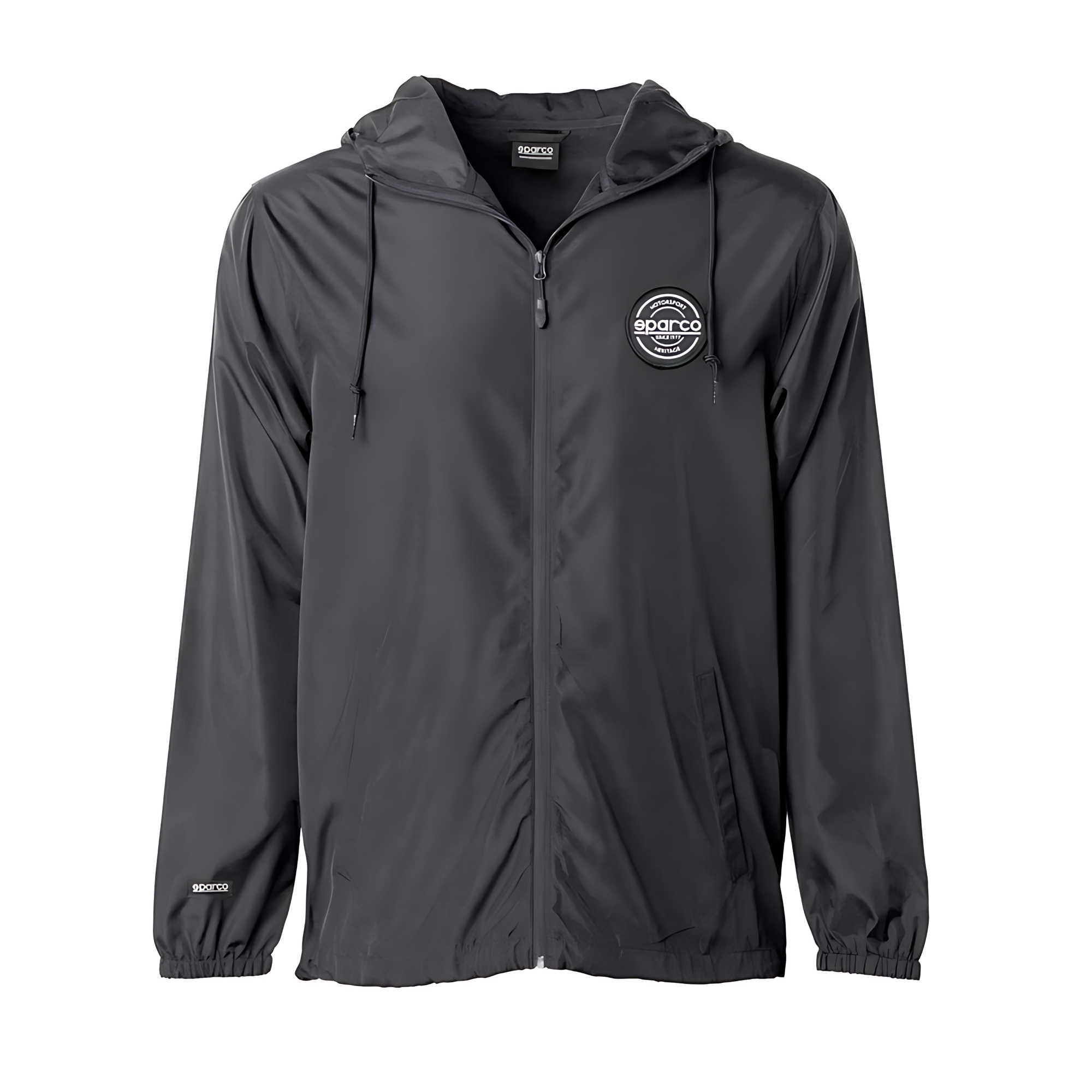 The black Sparco S-Patch Windbreaker from Sparco.