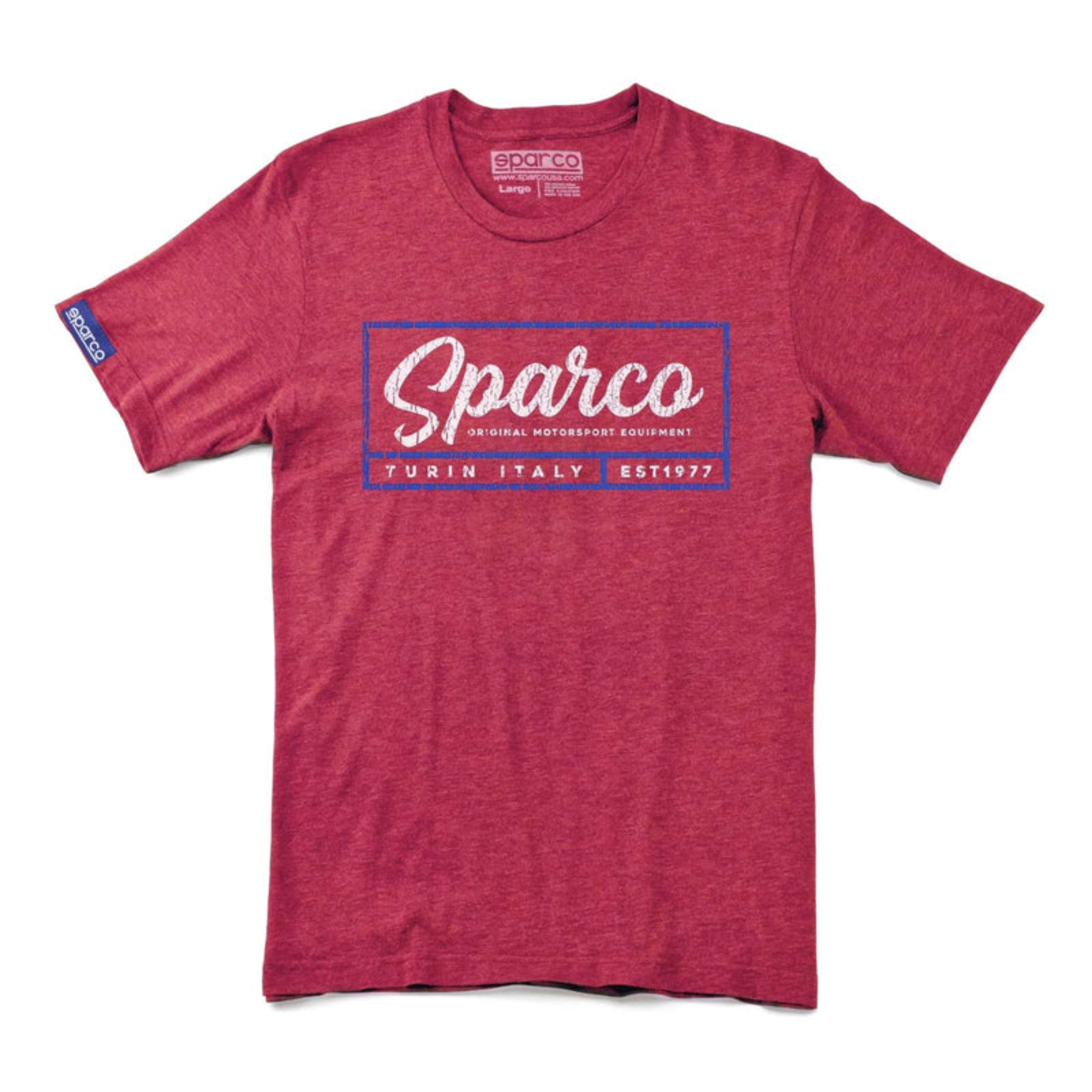 The red Sparco Script T-Shirt from Sparco.
