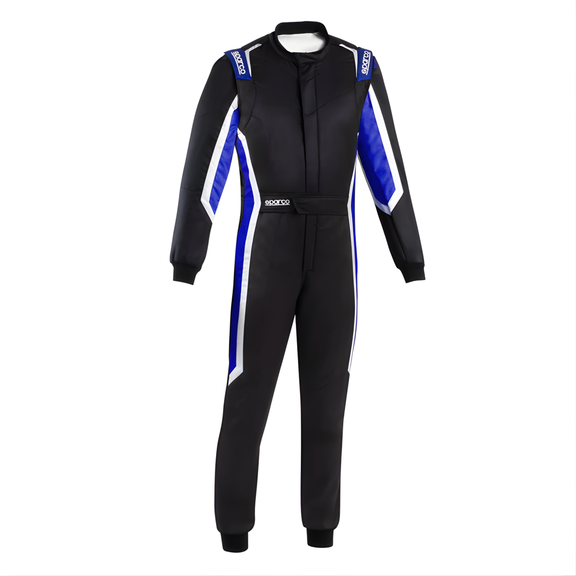 The black and blue Sparco Sprint Pro Racing Suit from Sparco.