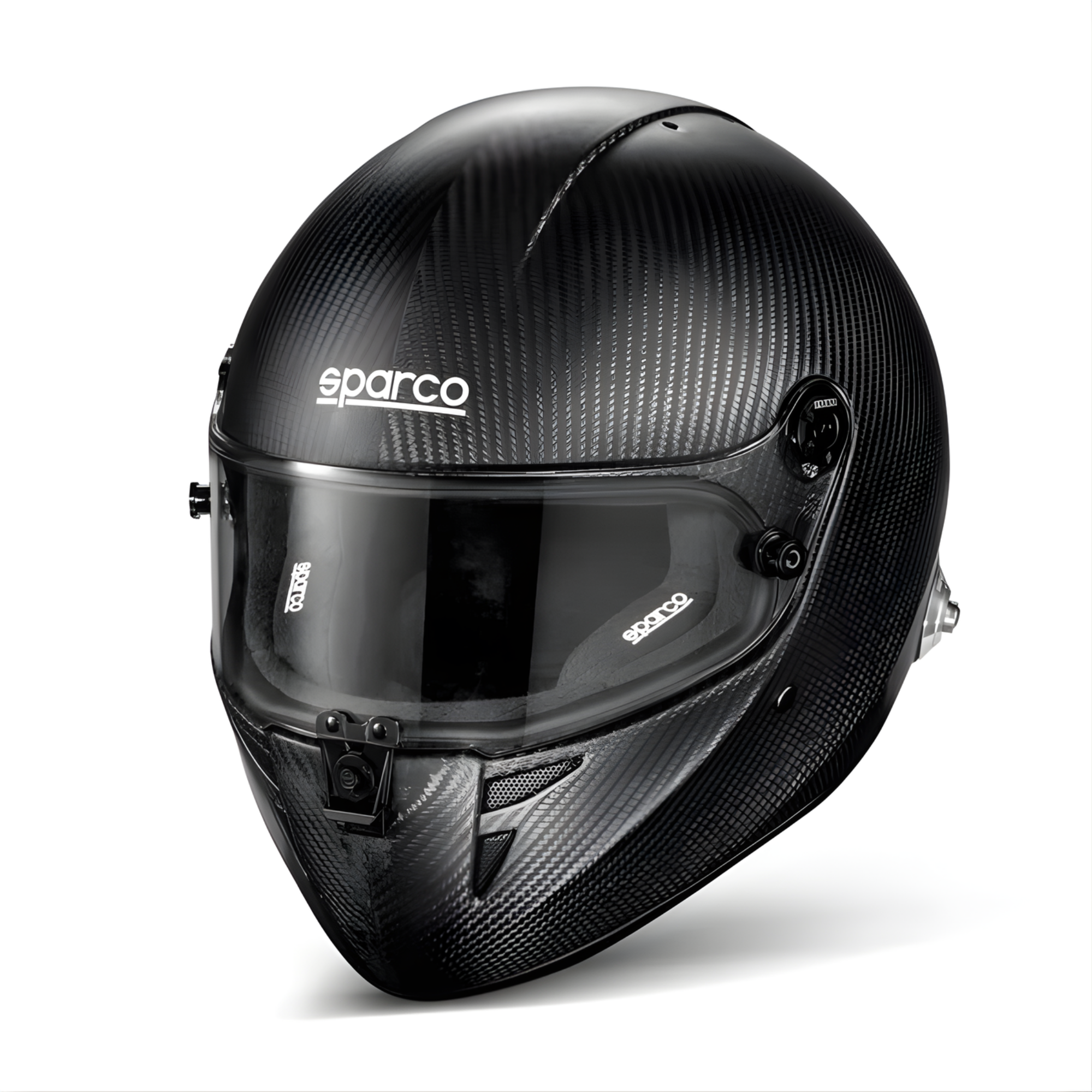The black Sparco Stealth RF Carbon SA2020/FIA8859 Helmet from Sparco.