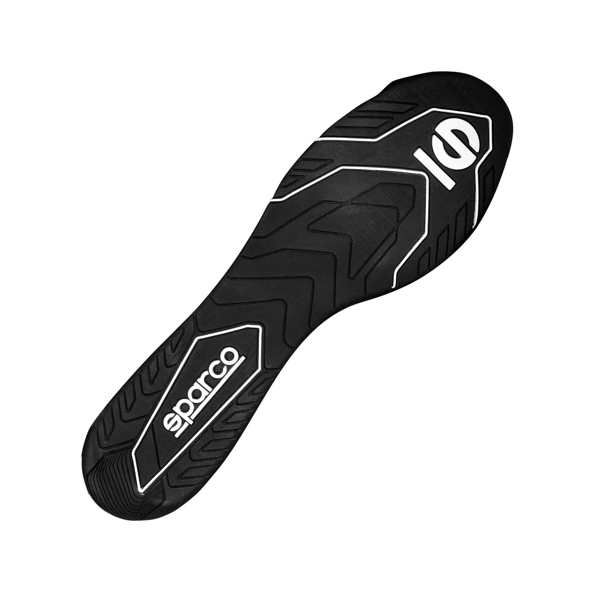 The sole of the Sparco K-Pole WP Karting Shoe.