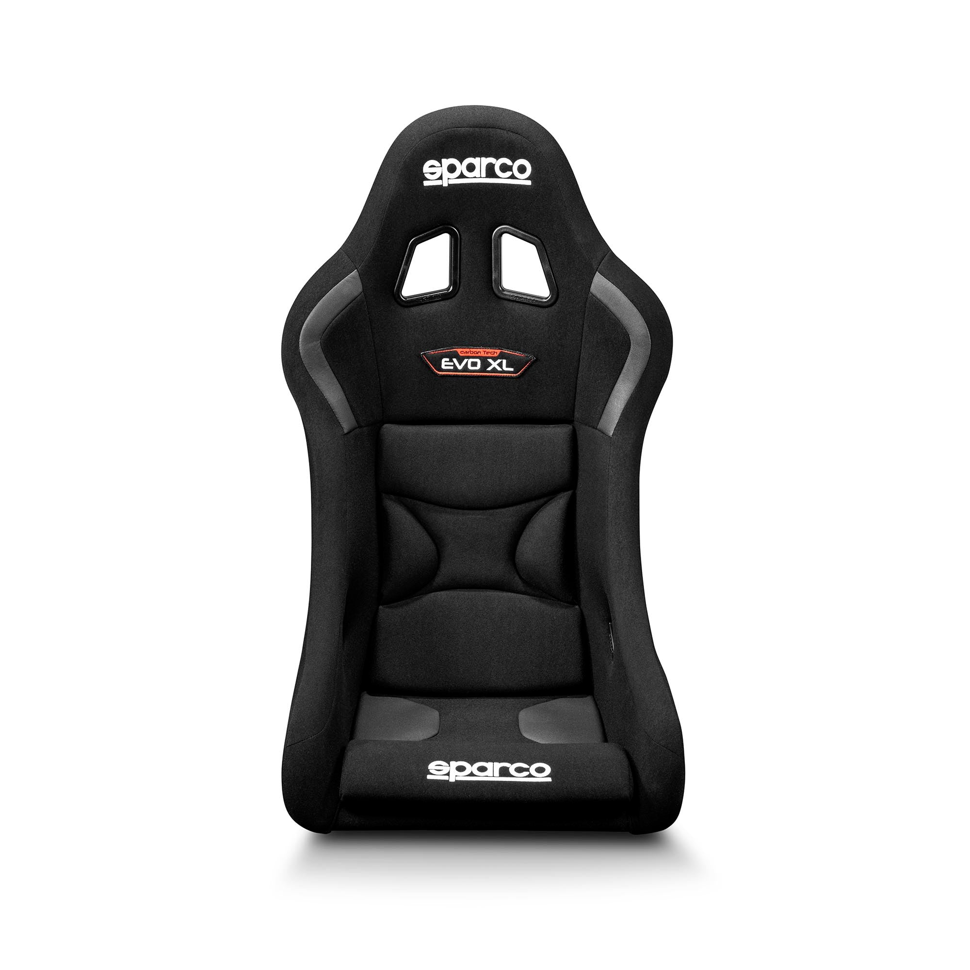 The front of the Sparco Evo XL Carbon Racing Seat.