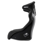The side of the black Sparco Circuit QRT Fiberglass Racing Seat.