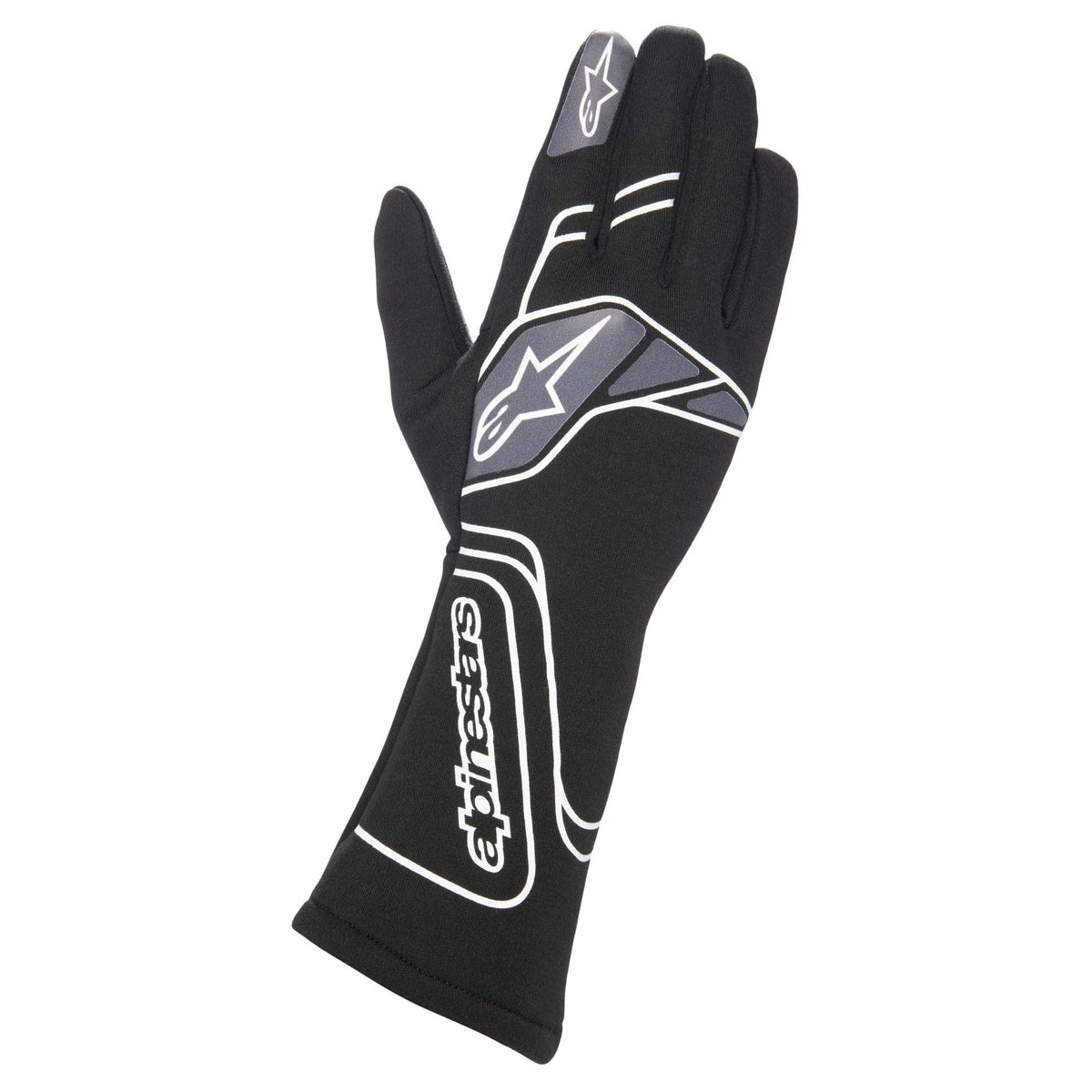 The black Alpinestars Tech-1 Start v3 Racing Gloves.