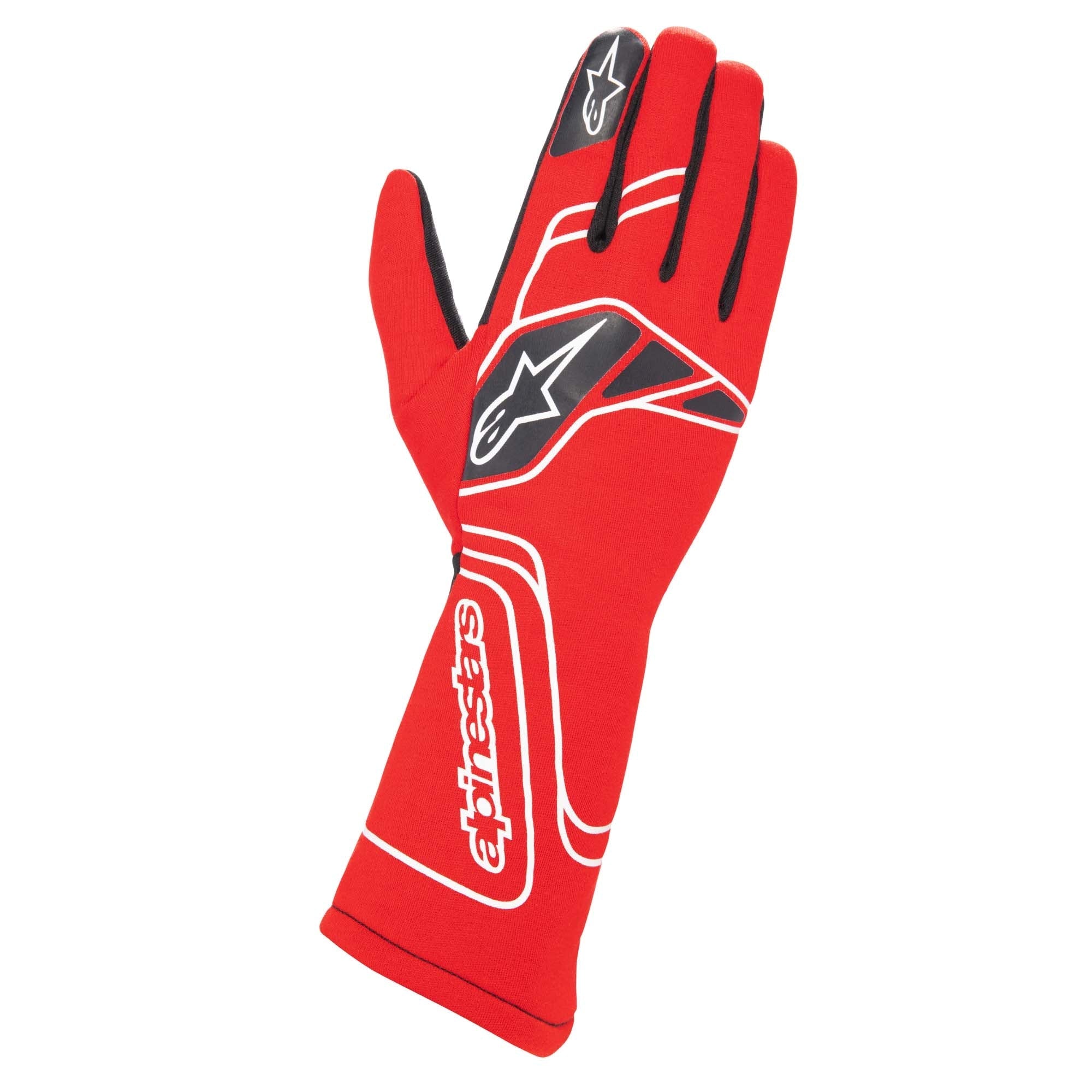 The red Alpinestars Tech-1 Start v3 Racing Gloves.