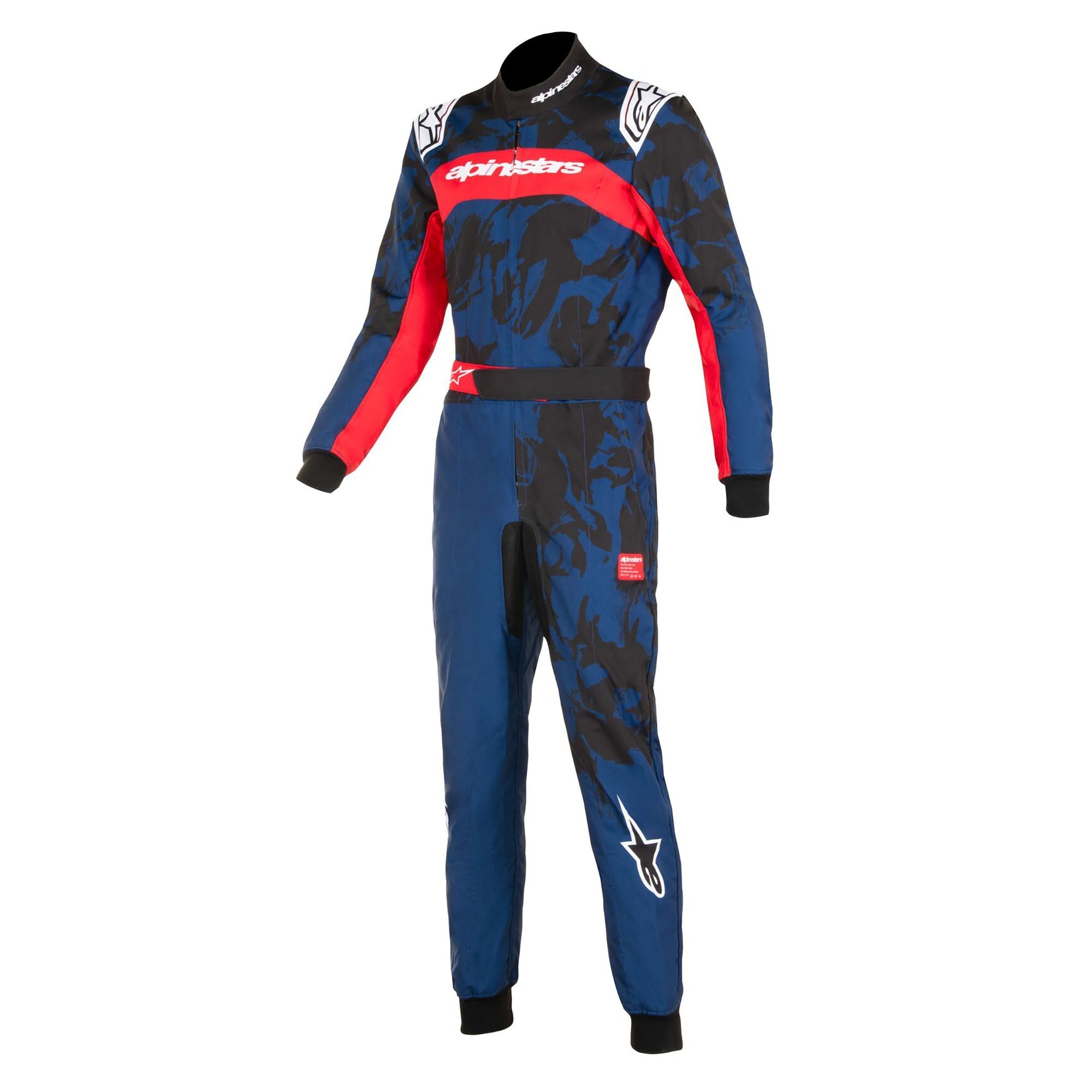 The front of the Alpinestars KMX-9 v3 S Graph-5 Youth Kart Racing Suit.