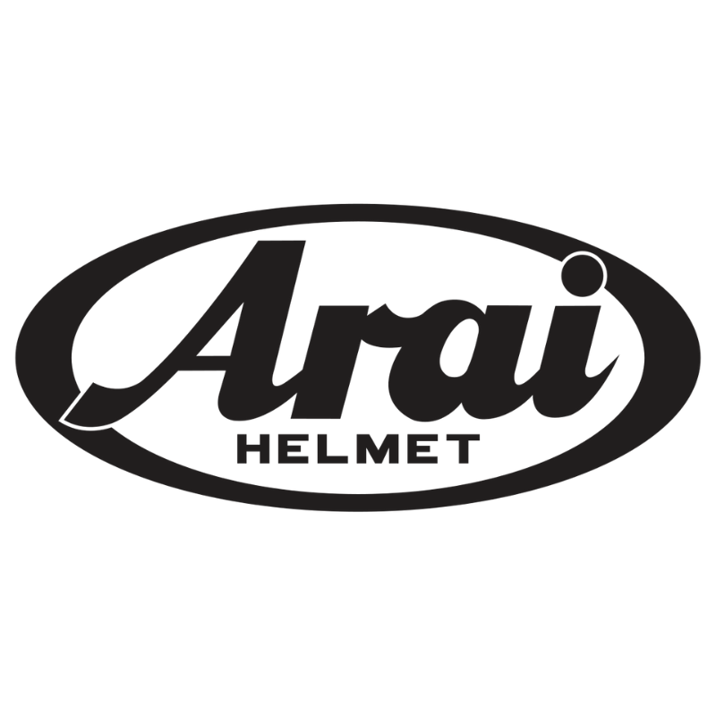 The black Arai logo on a white background on the VTD Racing brands page.