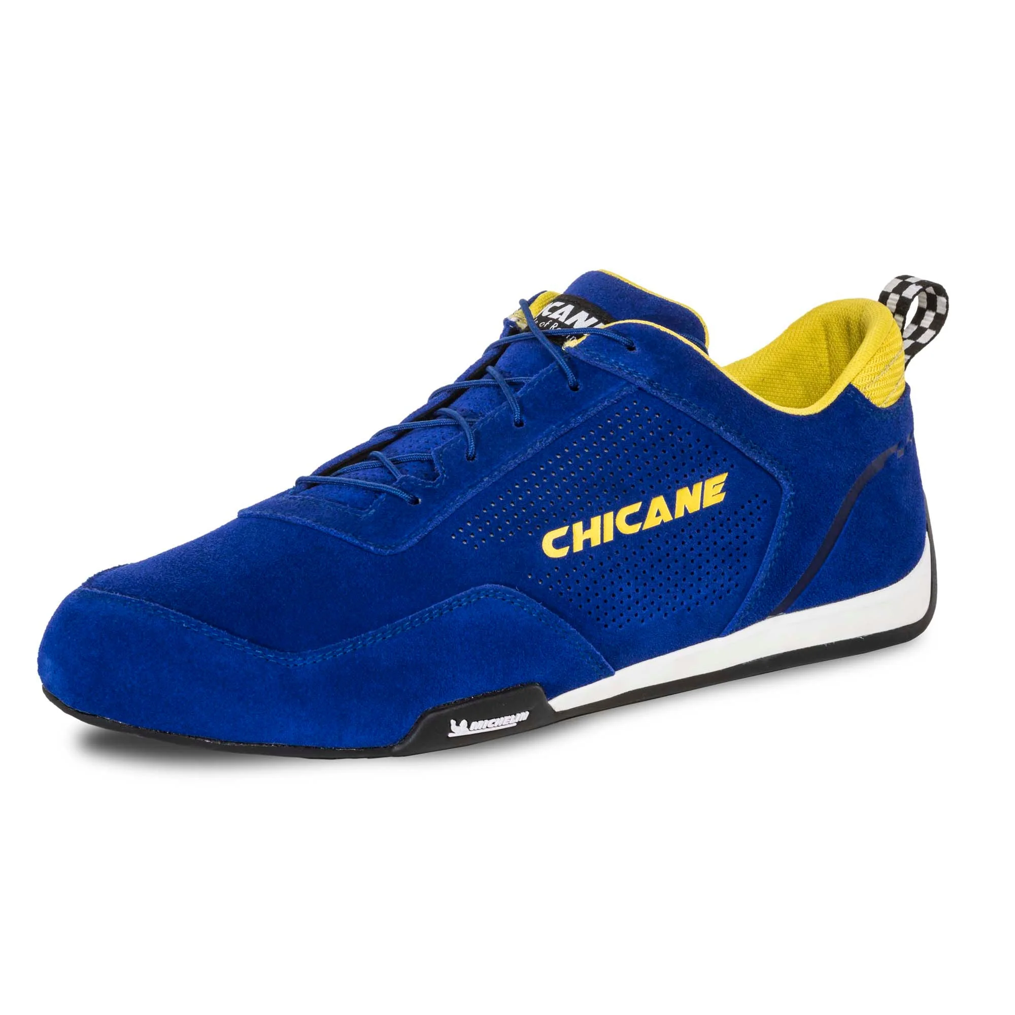 The blue Chicane Speedster Shoes from Chicane Racing, now known as LVRY.