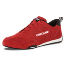 The red Chicane Speedster Shoes from Chicane Racing, now known as LVRY.
