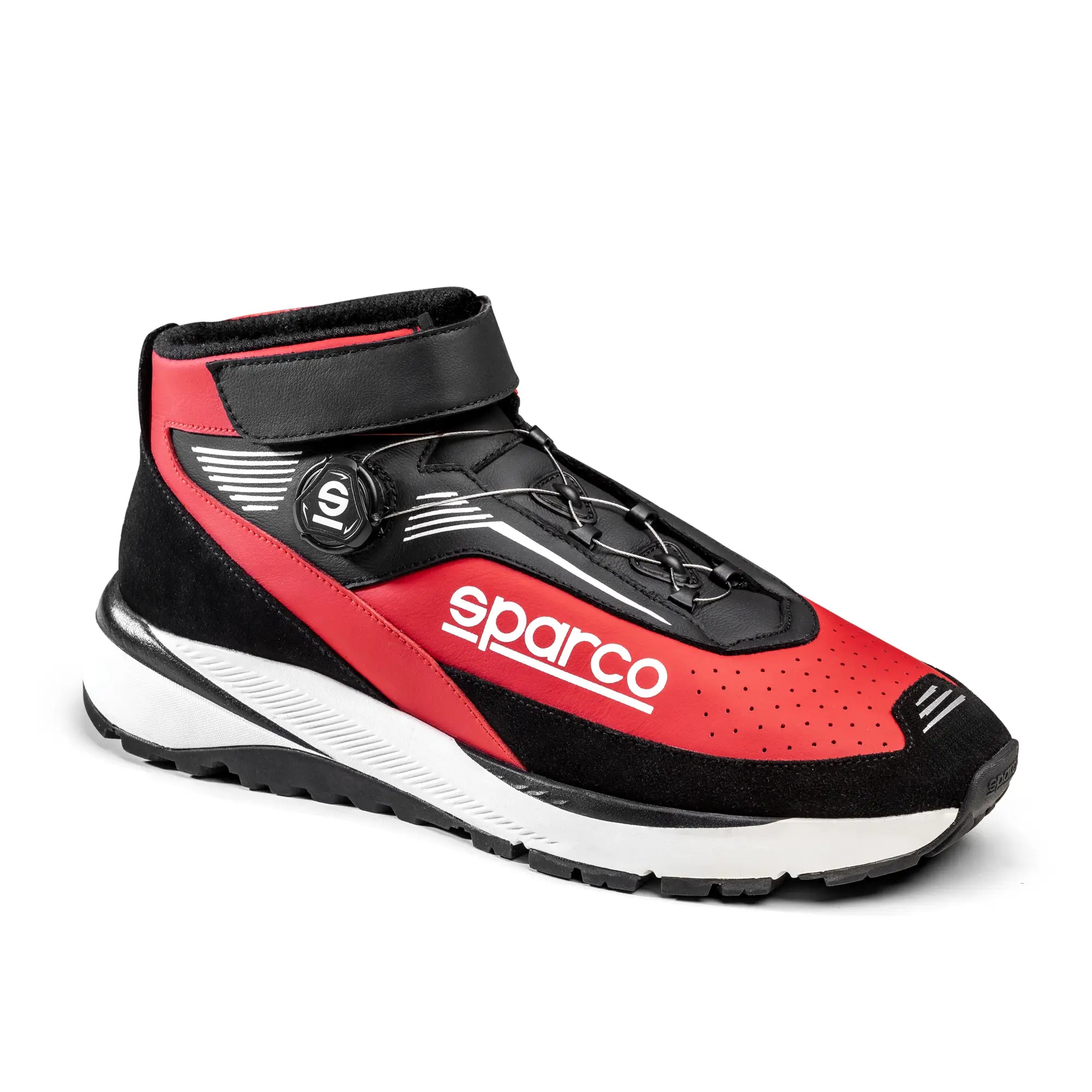 The black and red Sparco Chrono Racing Shoes.