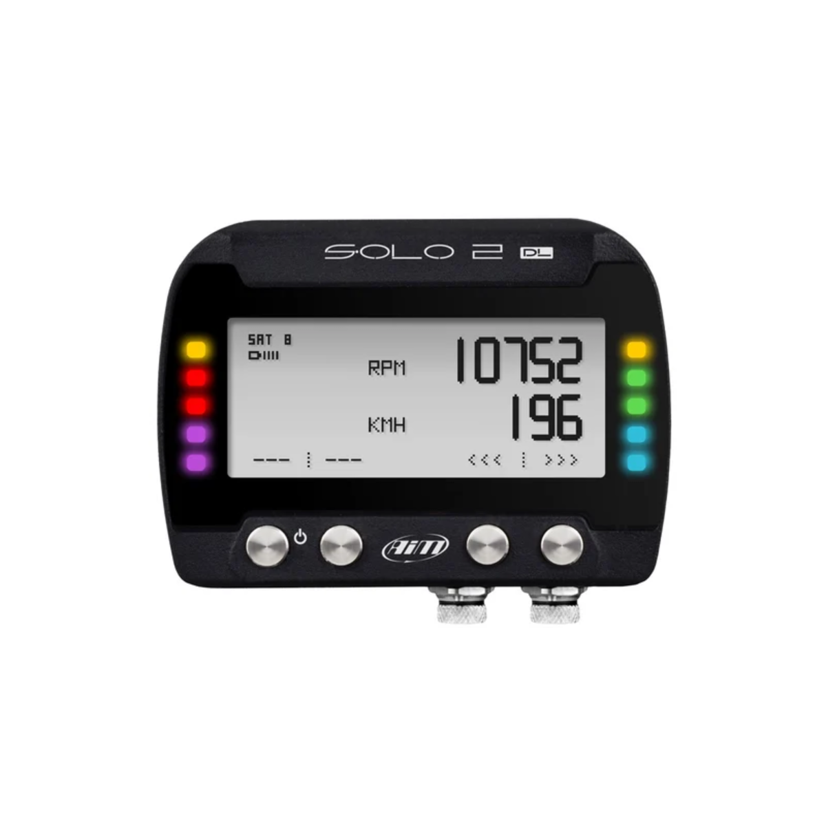 The OBDII AIM Solo 2 DL GPS Laptimer.