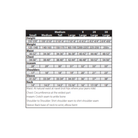 The Allstar Performance Driving Suits size chart. all-groups