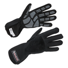 The black SFI 3.3/5 rated Allstar Performance Racing Gloves featuring a Double Layer construction and Outseam.