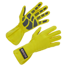 The yellow Allstar Performance Racing Gloves featuring a Single Layer construction and Outseam.