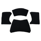 The inside of the black Allstar Performance Racing Helmet Liner Pads.