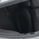 The Allstar Performance Racing Helmet Speaker Kit mounted in a helmet.