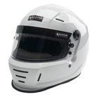 The white SA2025 rated Allstar Performance Series 40 Racing Helmet.