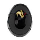 The bottom of the black SA2025 rated Allstar Performance Series 50 Mid-Air Racing Helmet.