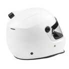 The back of the white SA2025 rated Allstar Performance Series 50 Mid-Air Racing Helmet.
